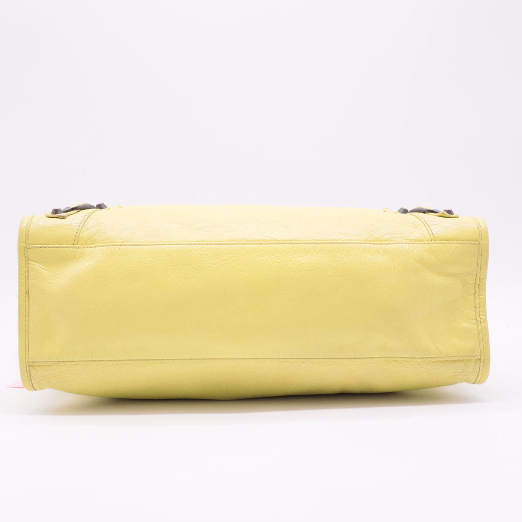 Yellow Leather RH Classic City Bag twins