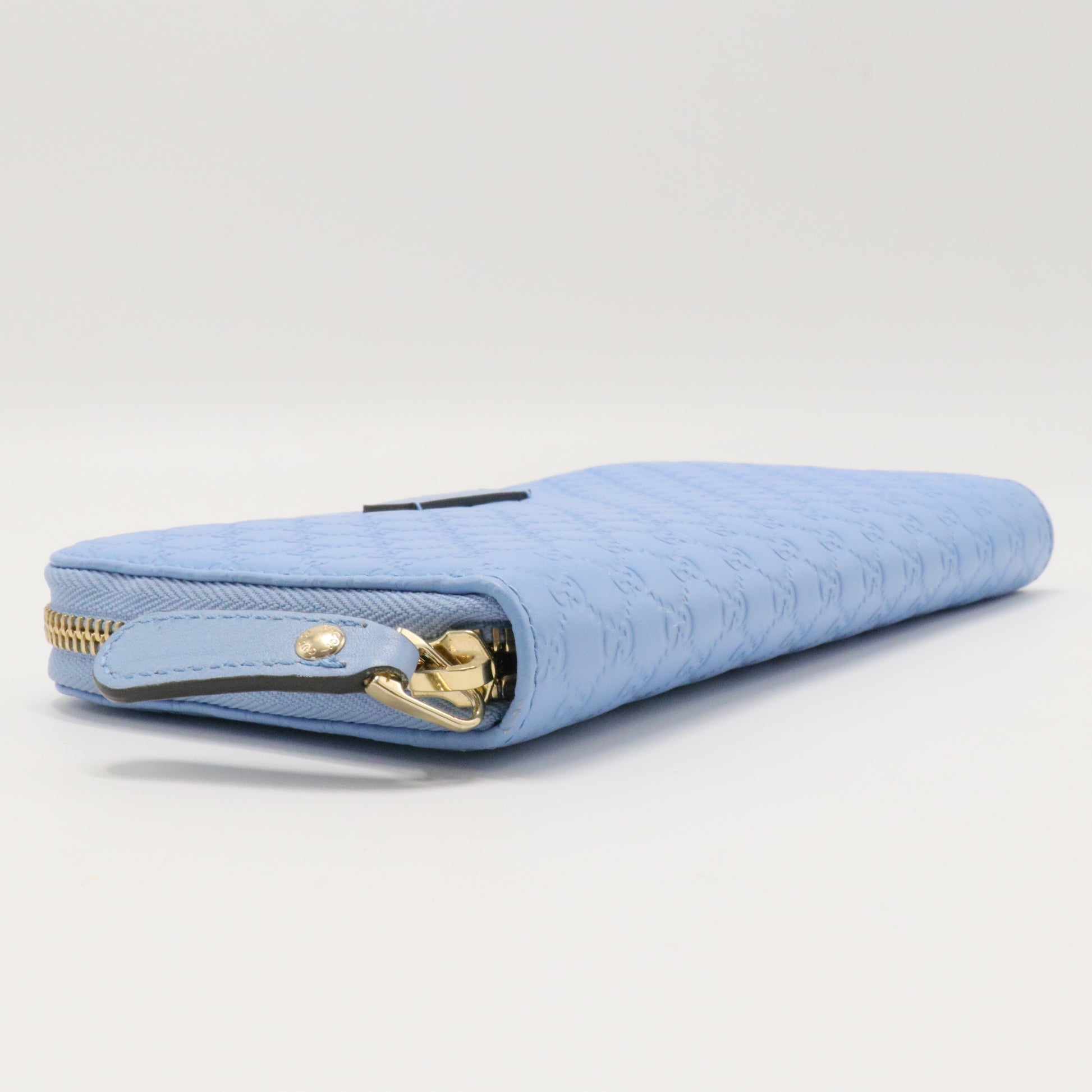 Zip Around Wallet Microguccissima Leather Long