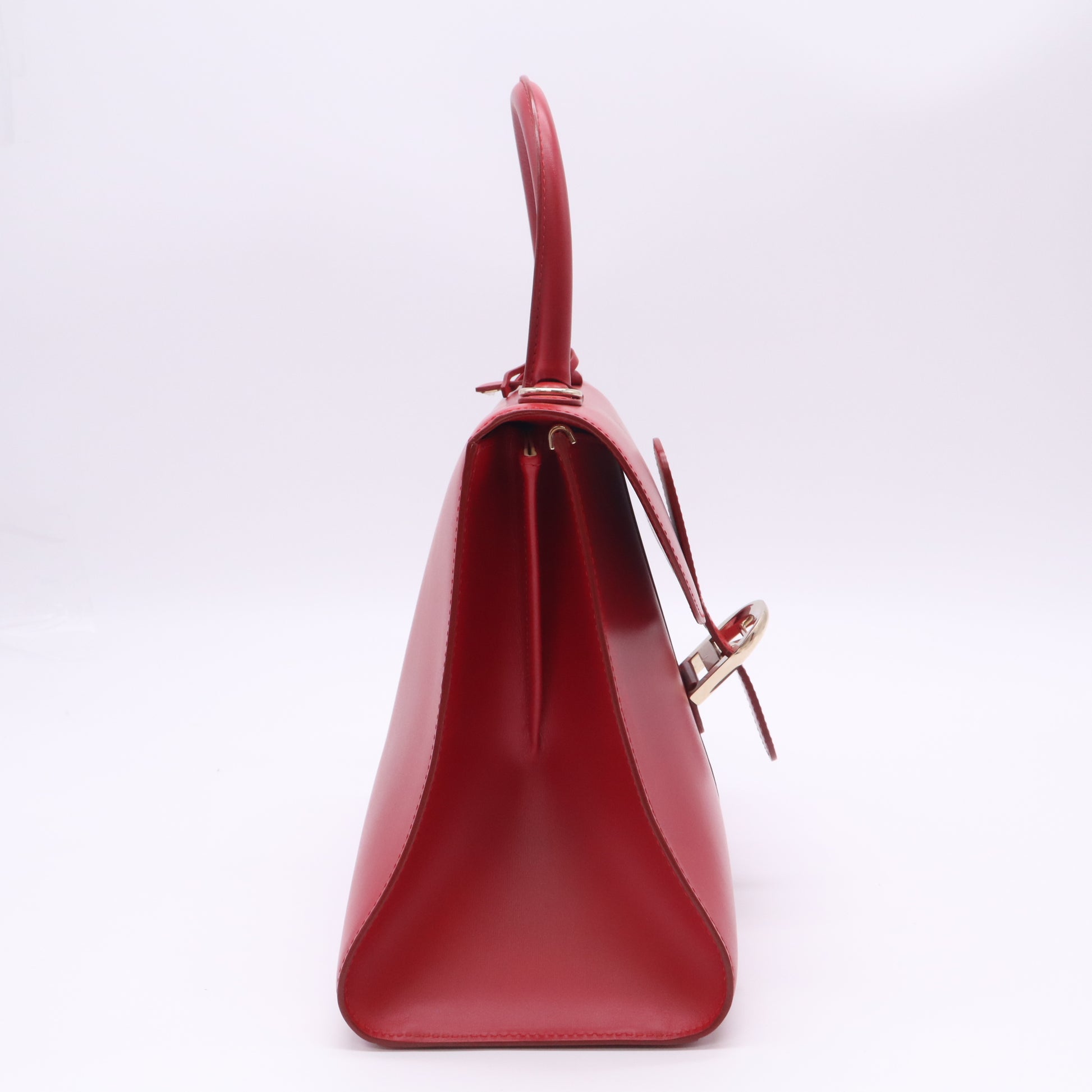 Delvaux Brillant MM Box Calf Leather Top Handle Bag B23307