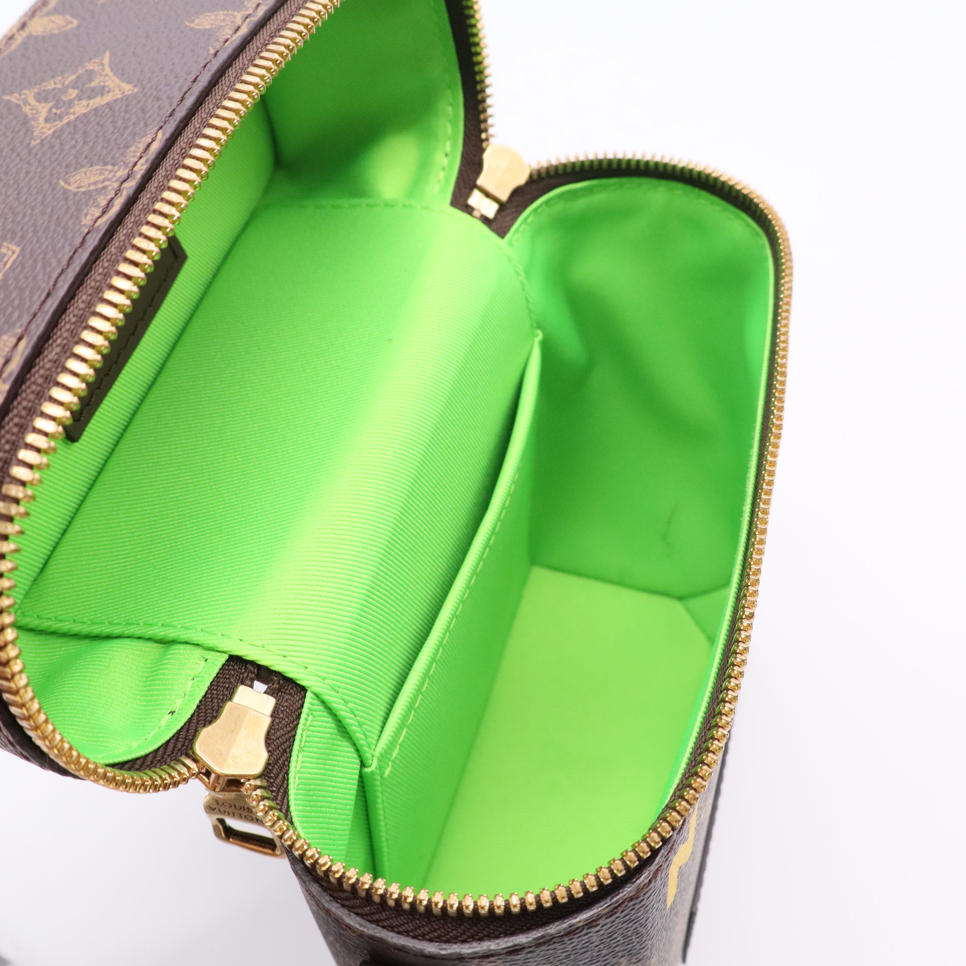 Louis Vuitton Vertical Box Trunk Bag No.7 Trunk L'Oeil Vintage Monogram Canvas Twins LDJ3057