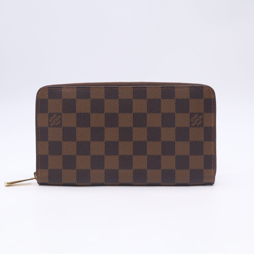 Damier Ebene Zippy Organizer Wallet W23144