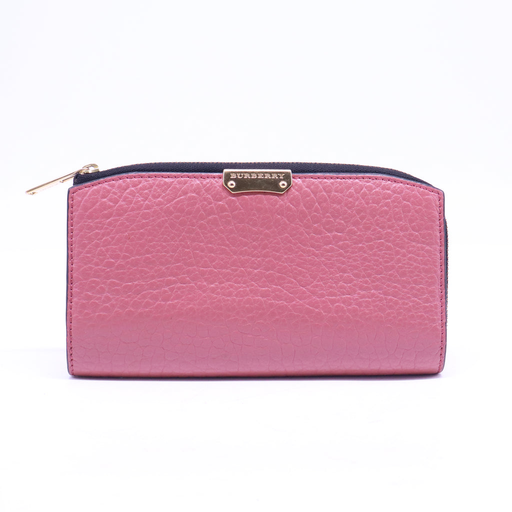 Leather wallet in pink W20786