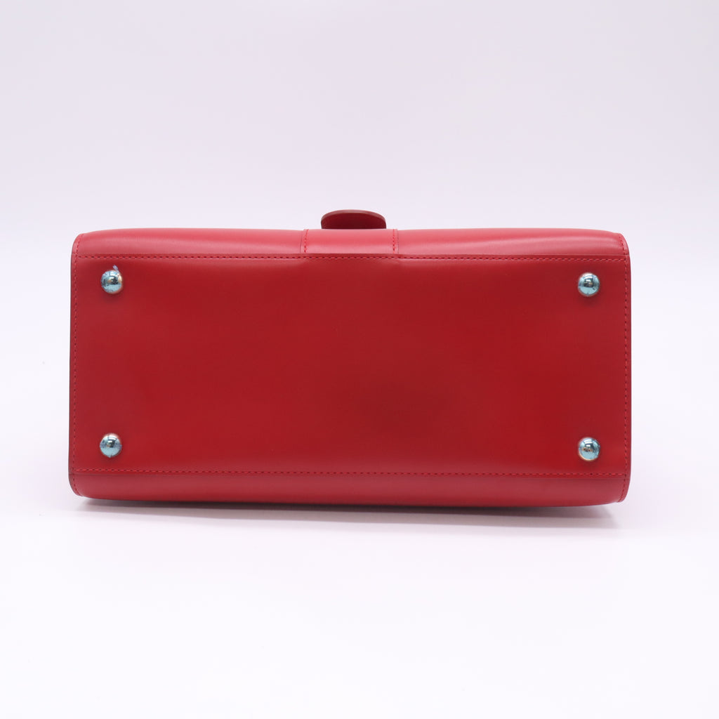 Delvaux Brillant MM Box Calf Leather Top Handle Bag B23307