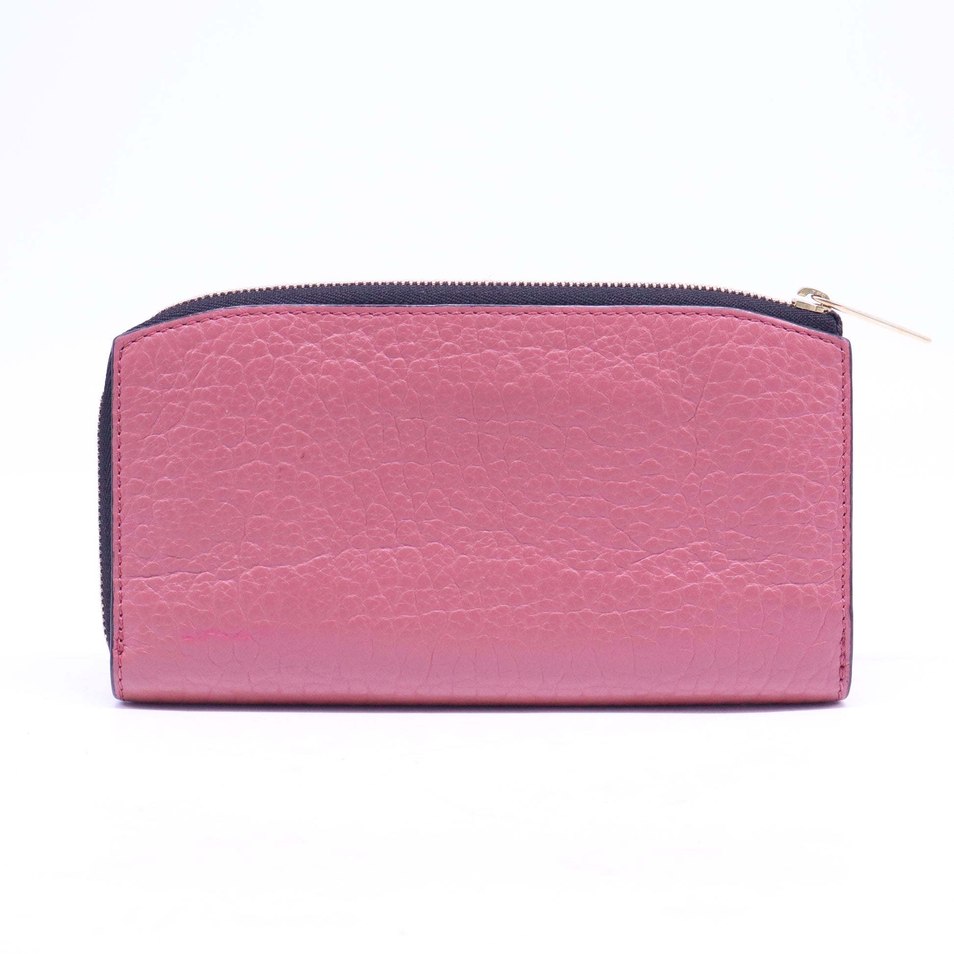 Leather wallet in pink W20786