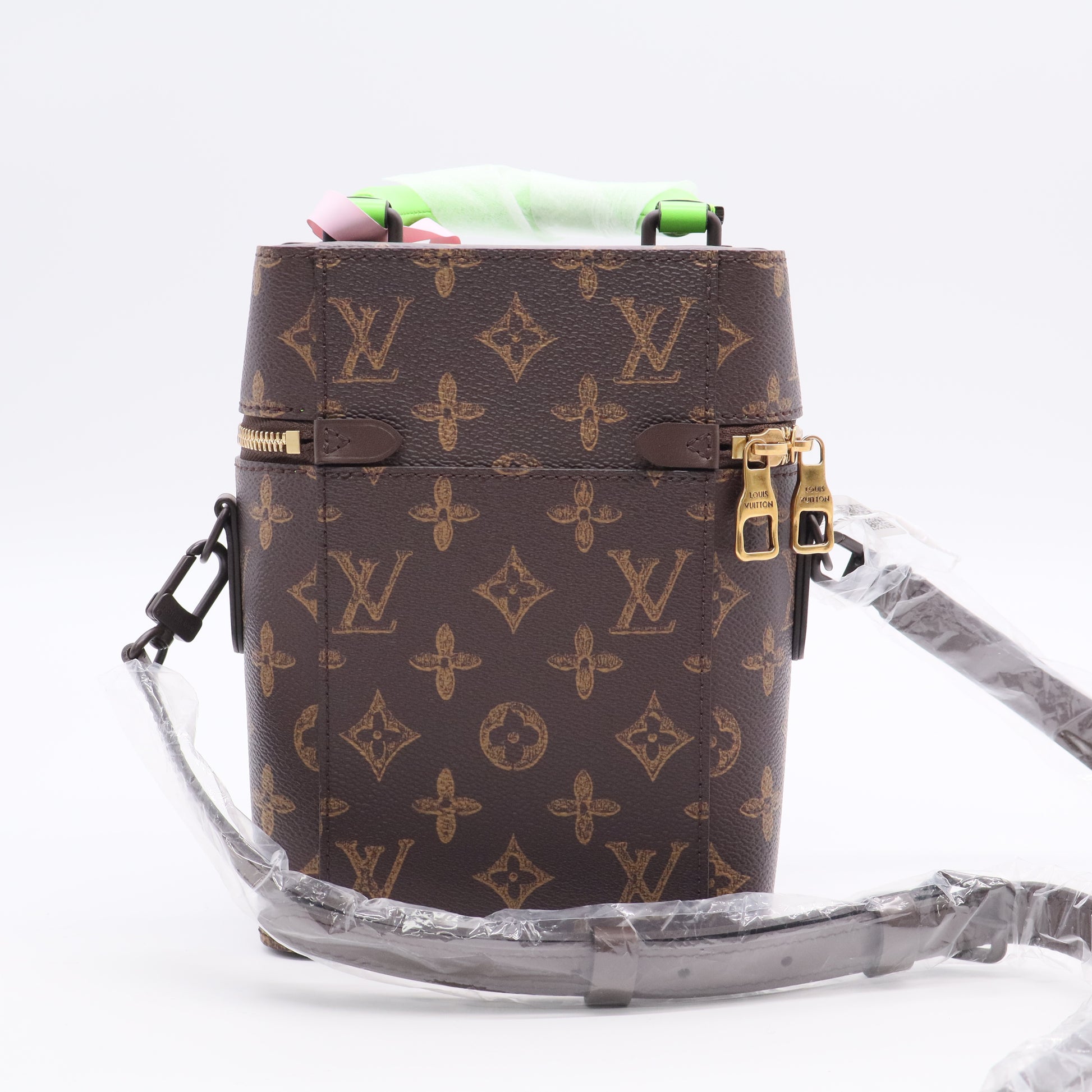Louis Vuitton Vertical Box Trunk Bag No.7 Trunk L'Oeil Vintage Monogram Canvas Twins LDJ3057