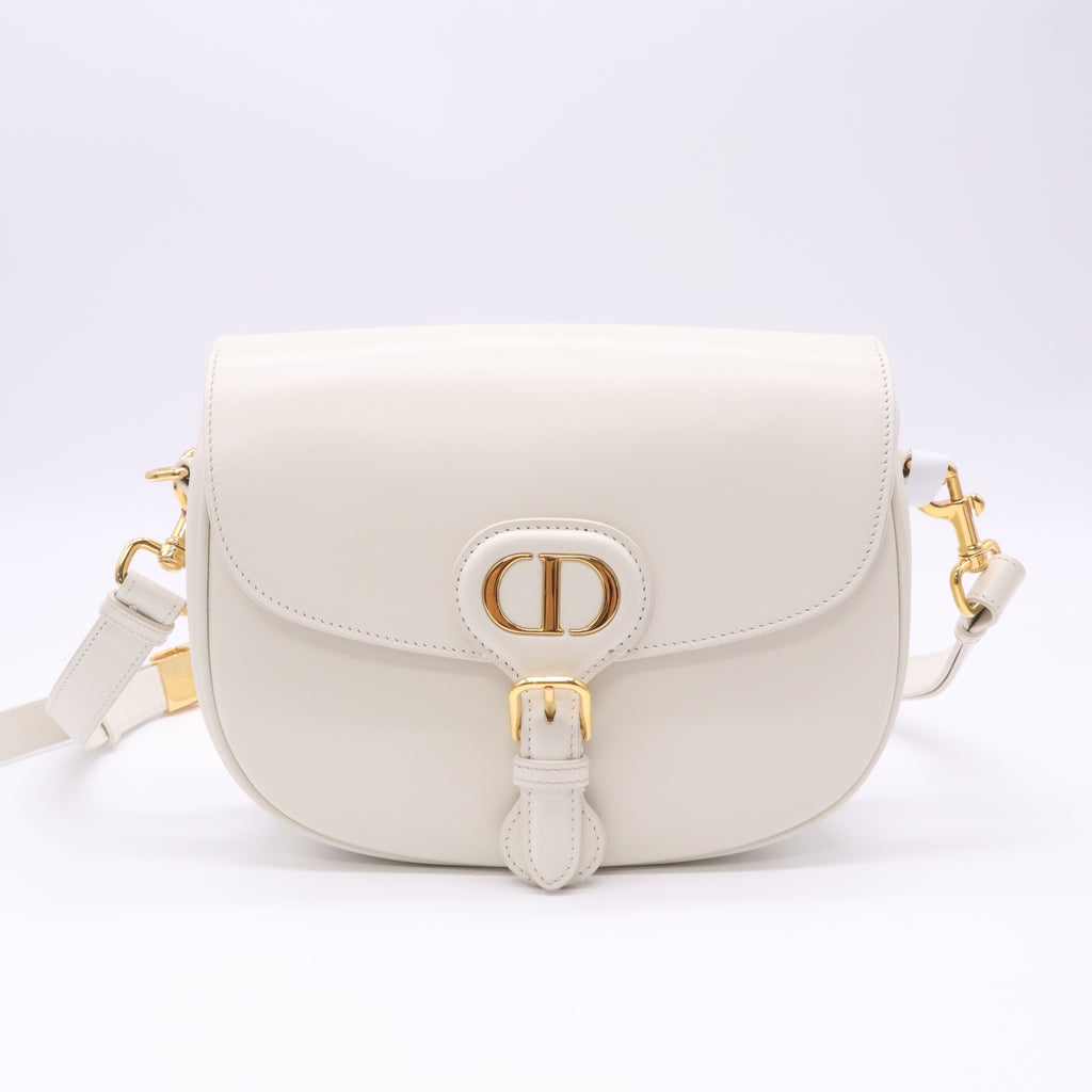 Box Calfskin Medium Bobby Flap Latte B23352
