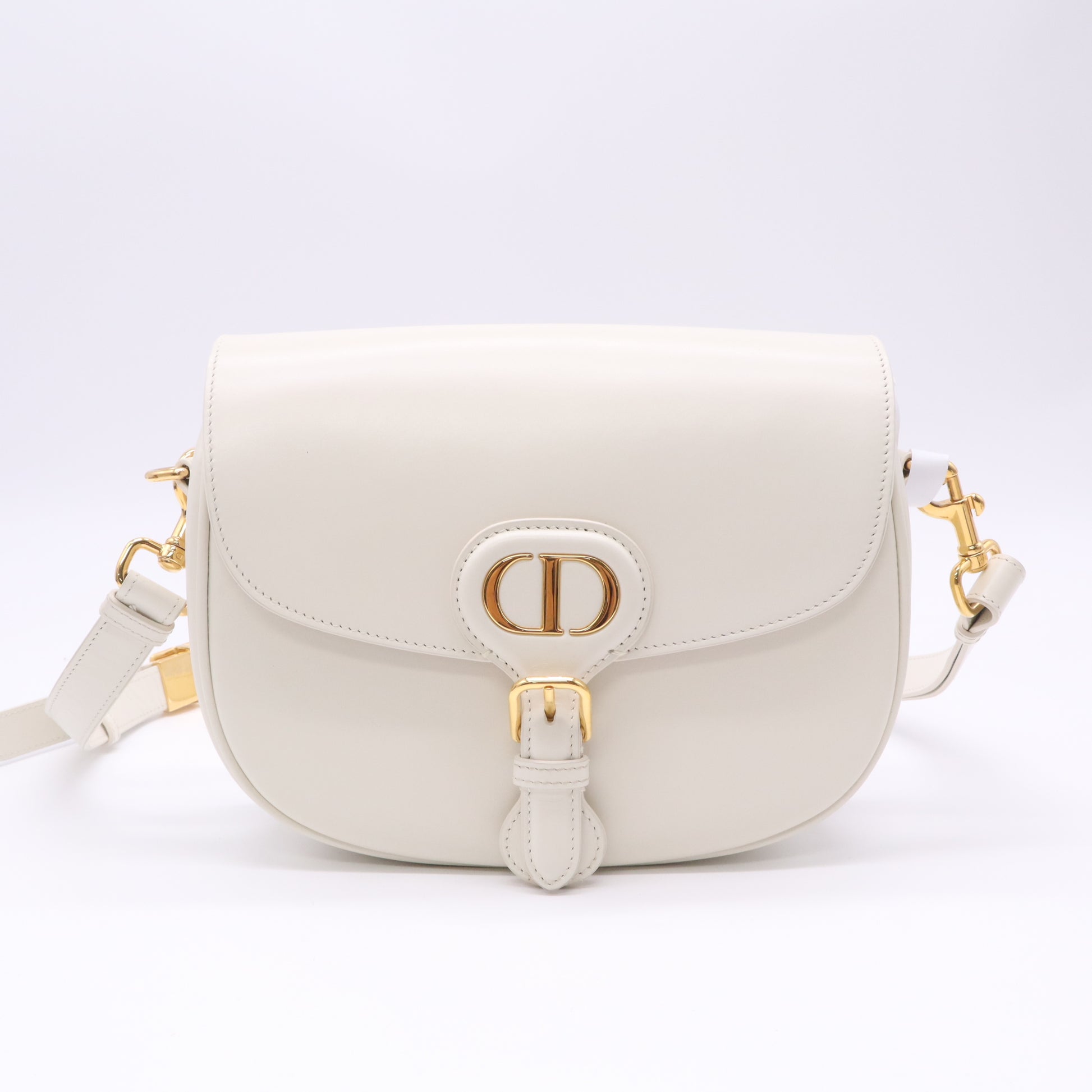 Box Calfskin Medium Bobby Flap Latte B23352