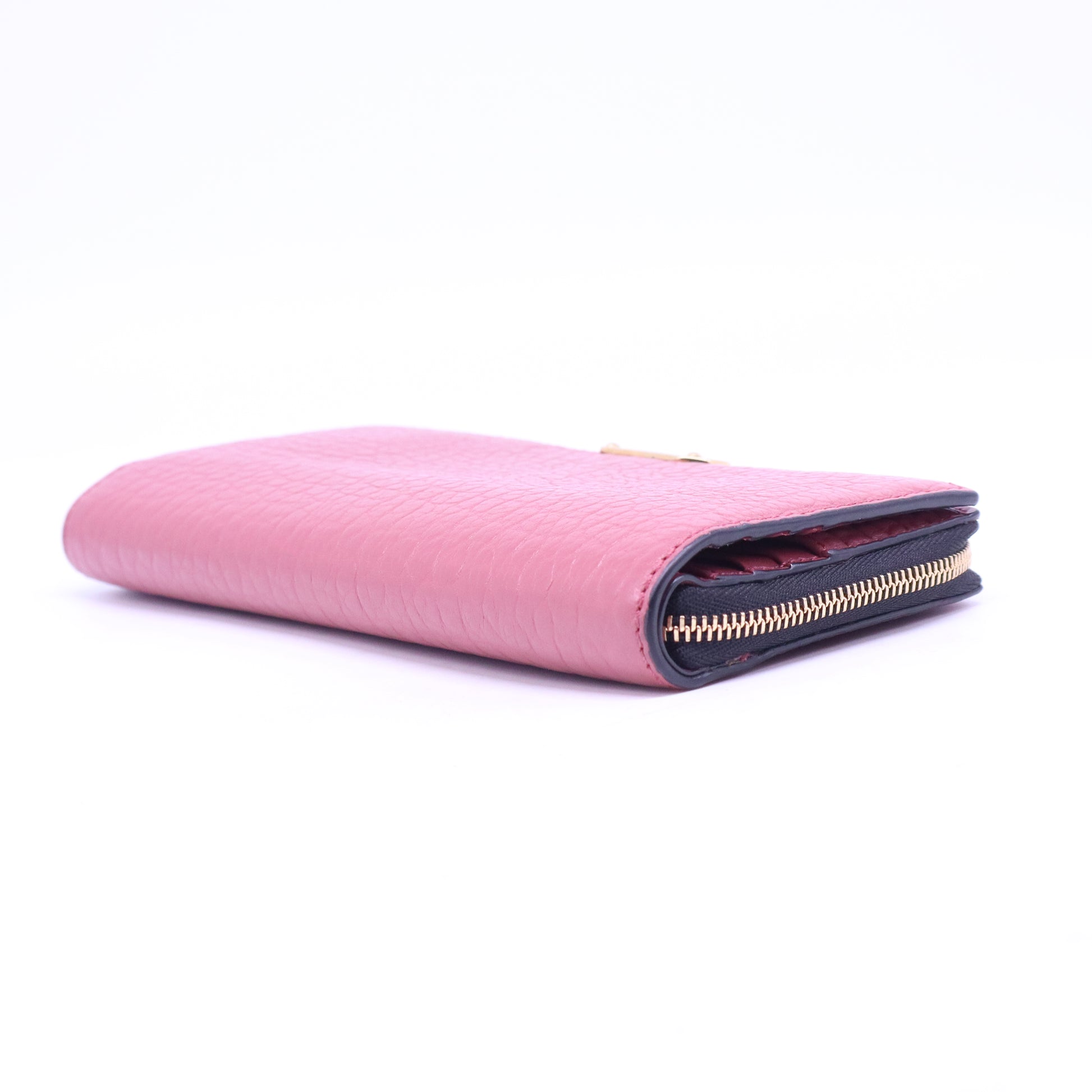 Leather wallet in pink W20786