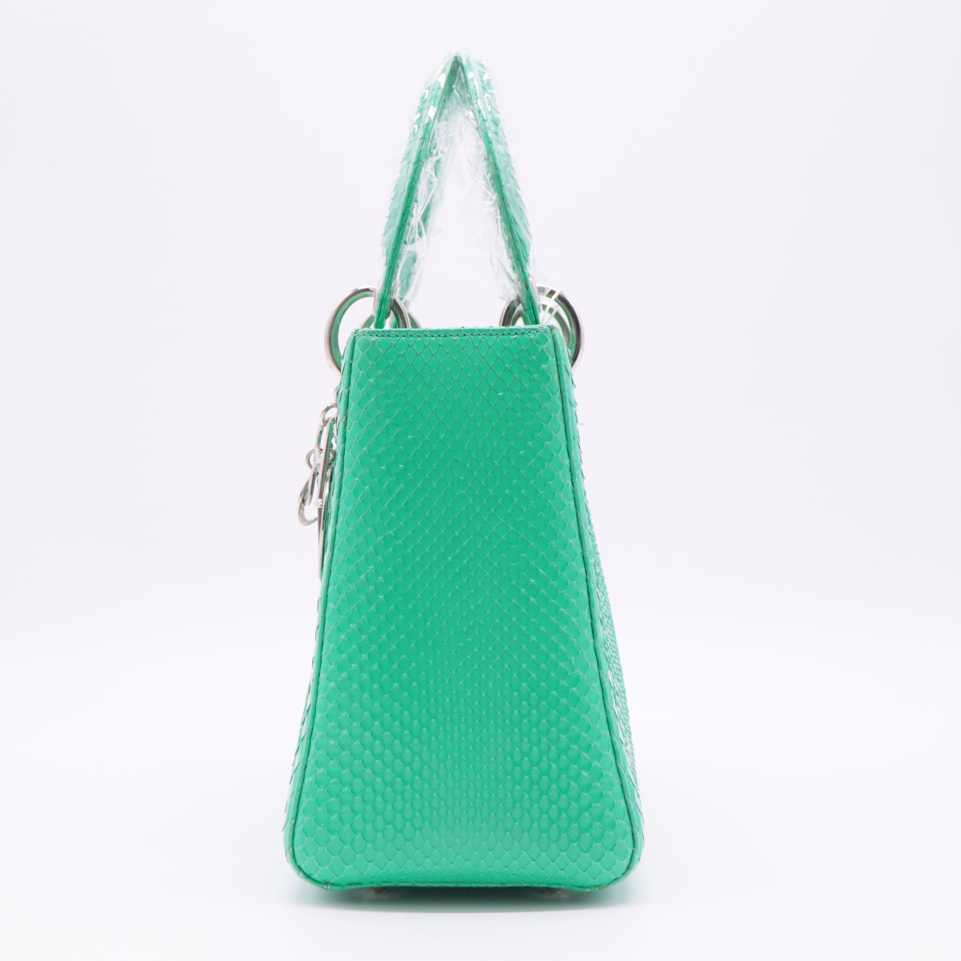 Snakeskin Medium Lady Dior Green twins