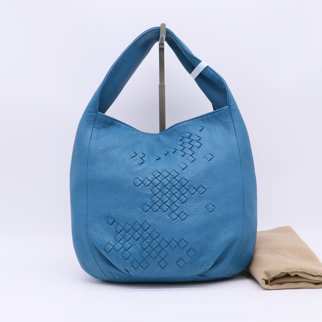 Bottega Veneta Intrecciato Trimmed Cervo Deerskin Hobo B23980