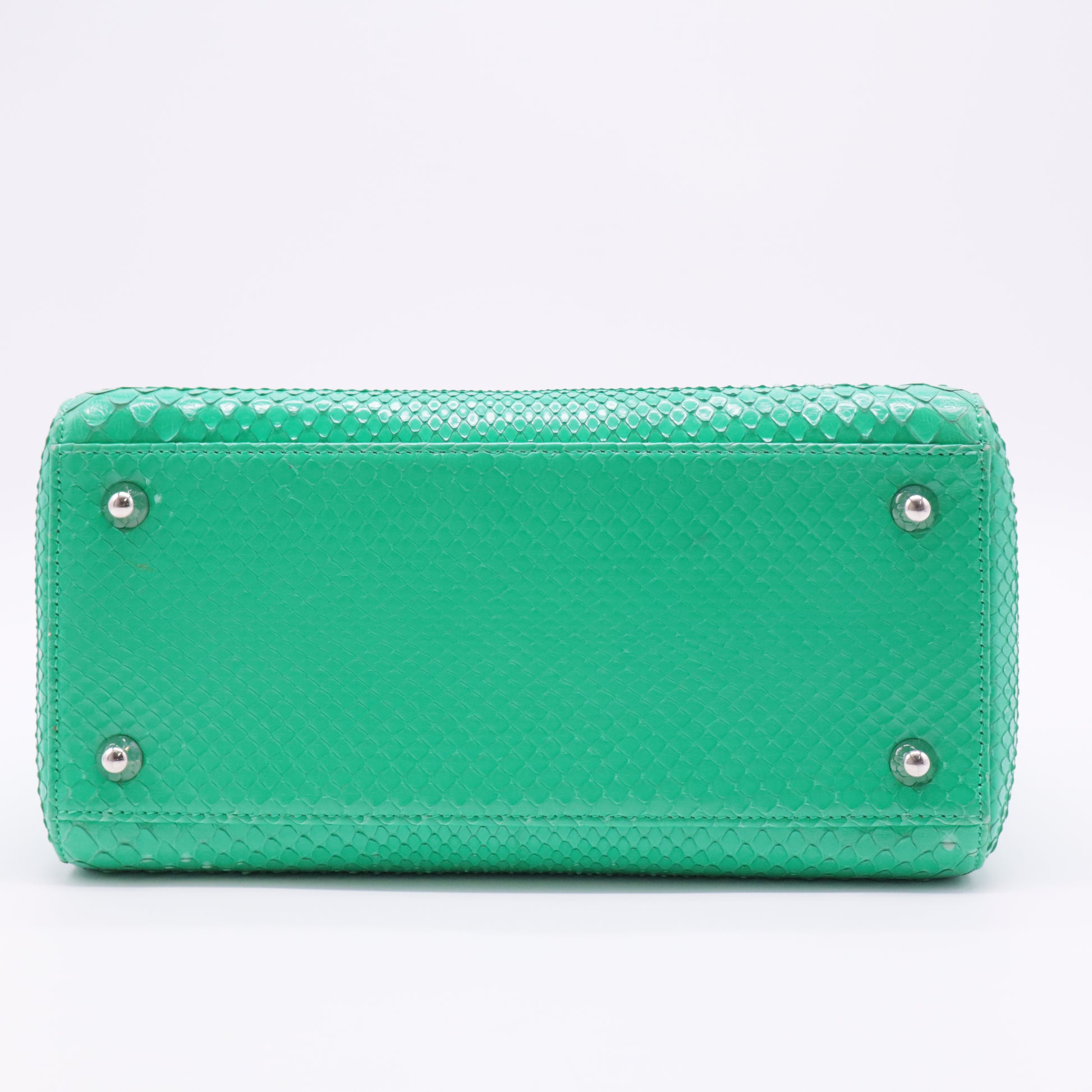 Snakeskin Medium Lady Dior Green twins