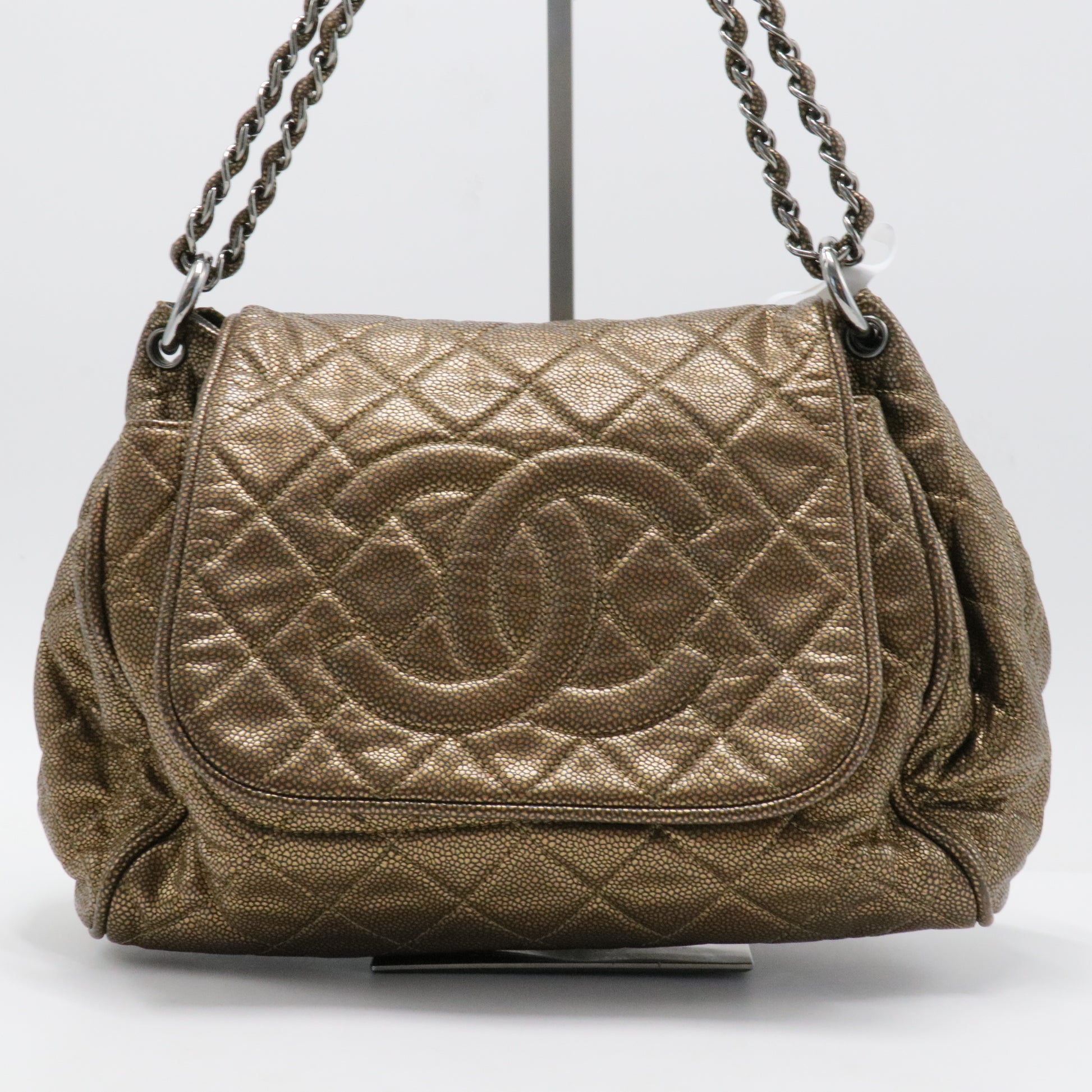 Timeless Accordion Flap Bag Quilted Caviar For Gisel