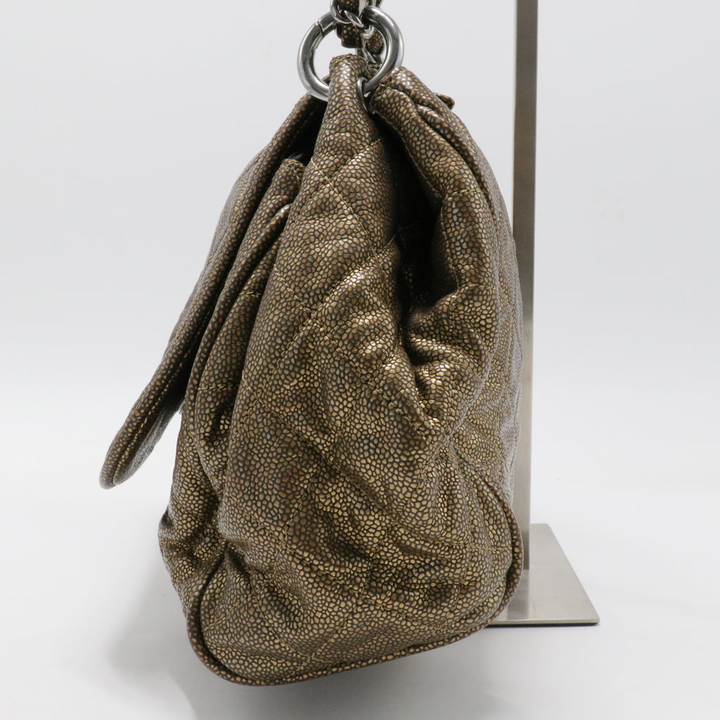 Timeless Accordion Flap Bag Quilted Caviar For Gisel