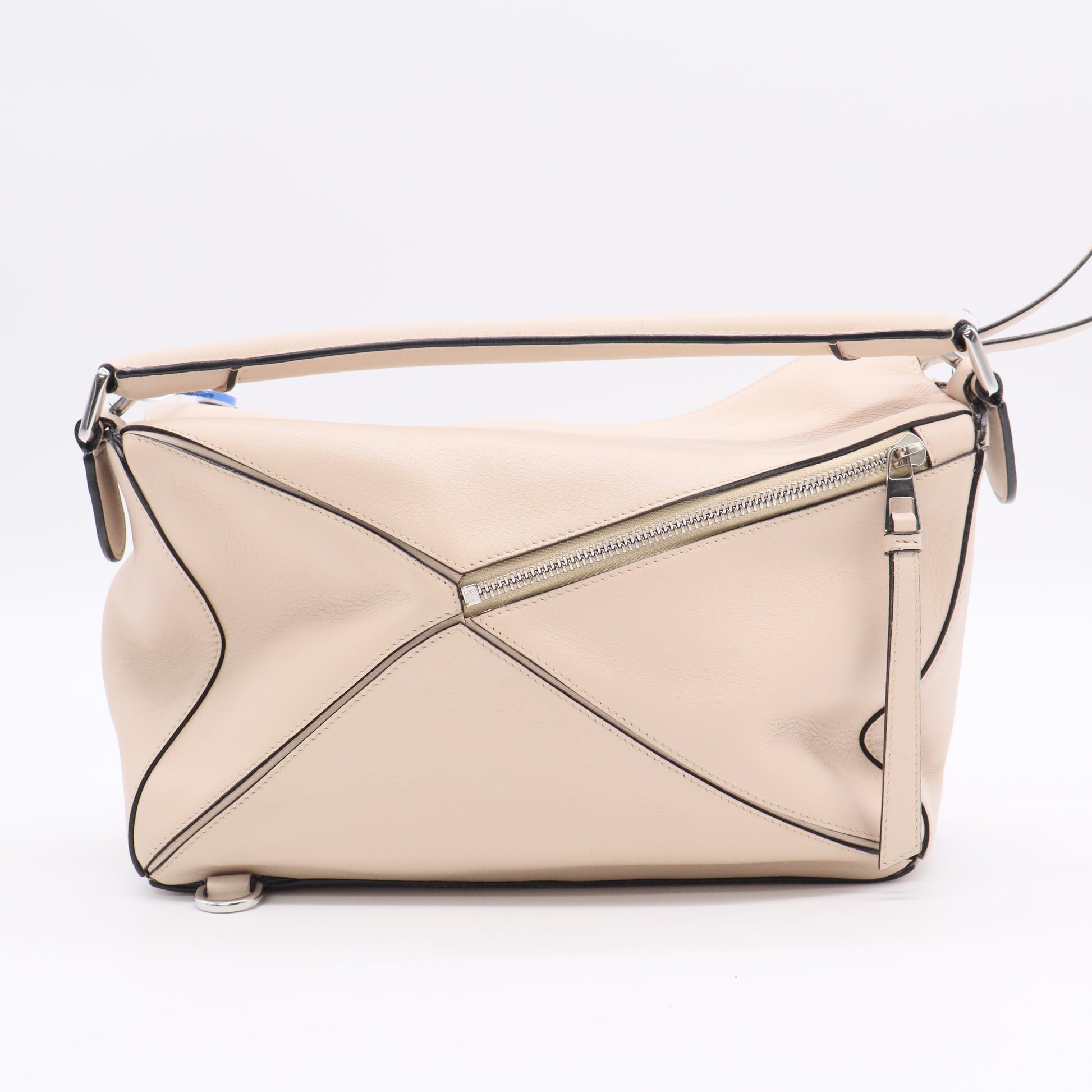 Loewe Beige Leather Puzzle Edge Bag Twins