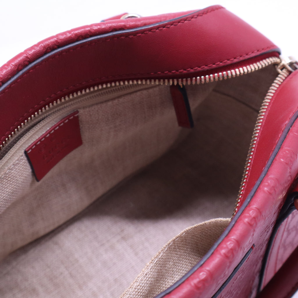 Soft Microguccissima Small Crossbody Bag Rosso B20728