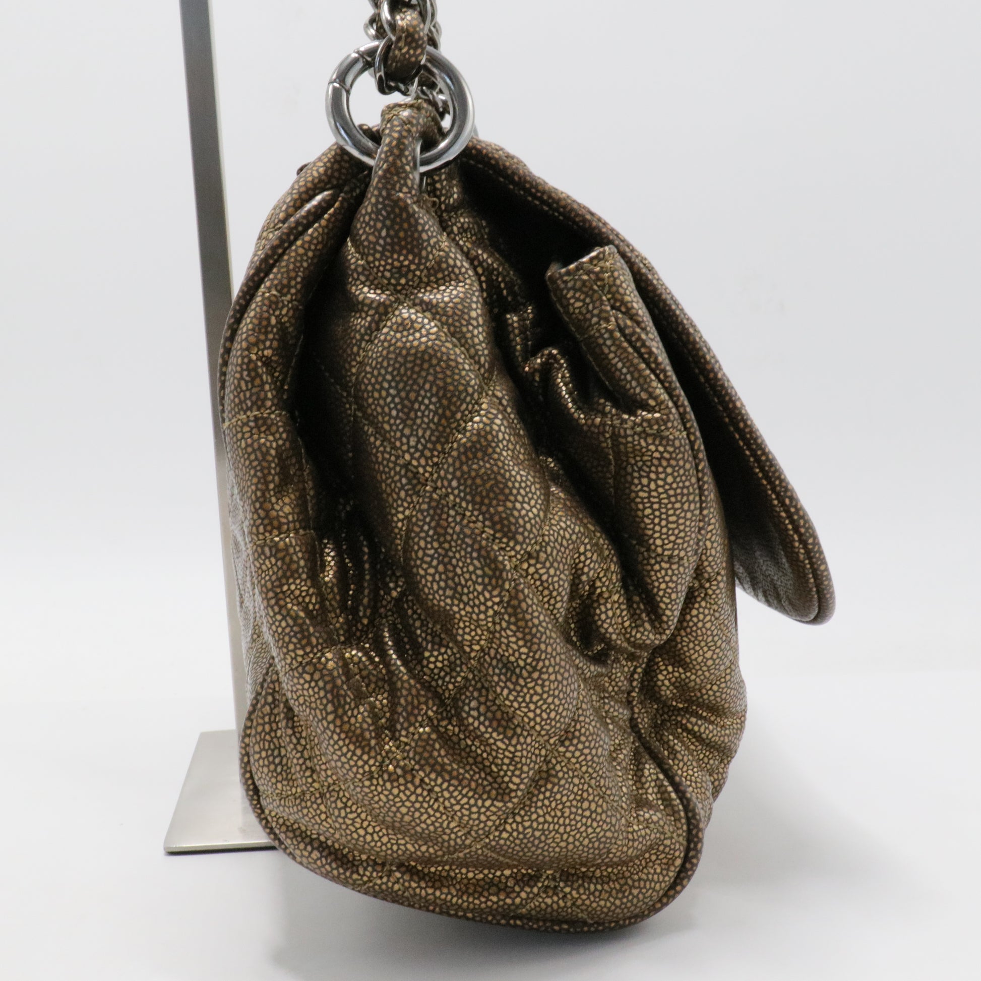 Timeless Accordion Flap Bag Quilted Caviar For Gisel