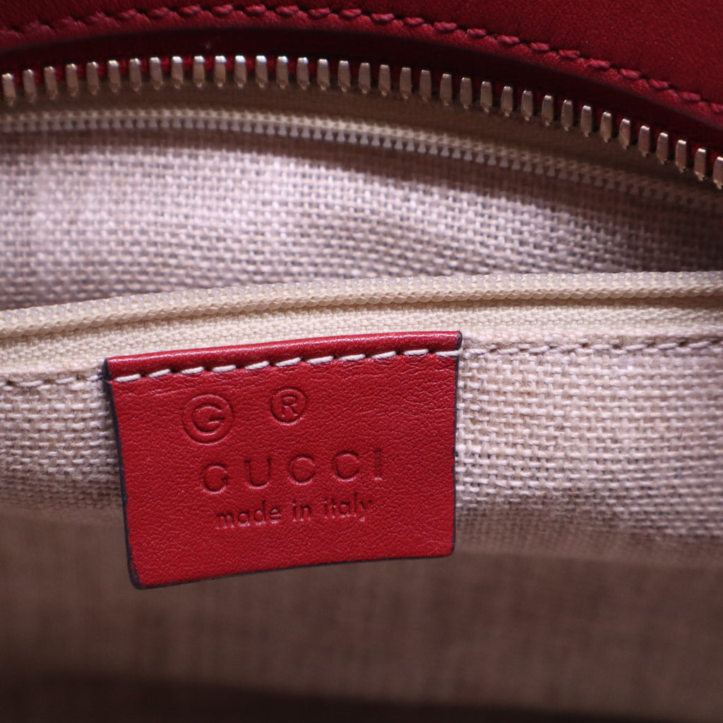 Soft Microguccissima Small Crossbody Bag Rosso B20728
