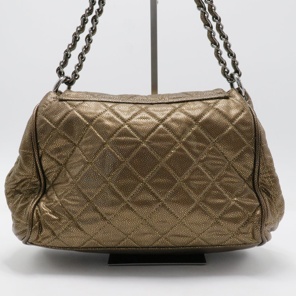 Timeless Accordion Flap Bag Quilted Caviar For Gisel