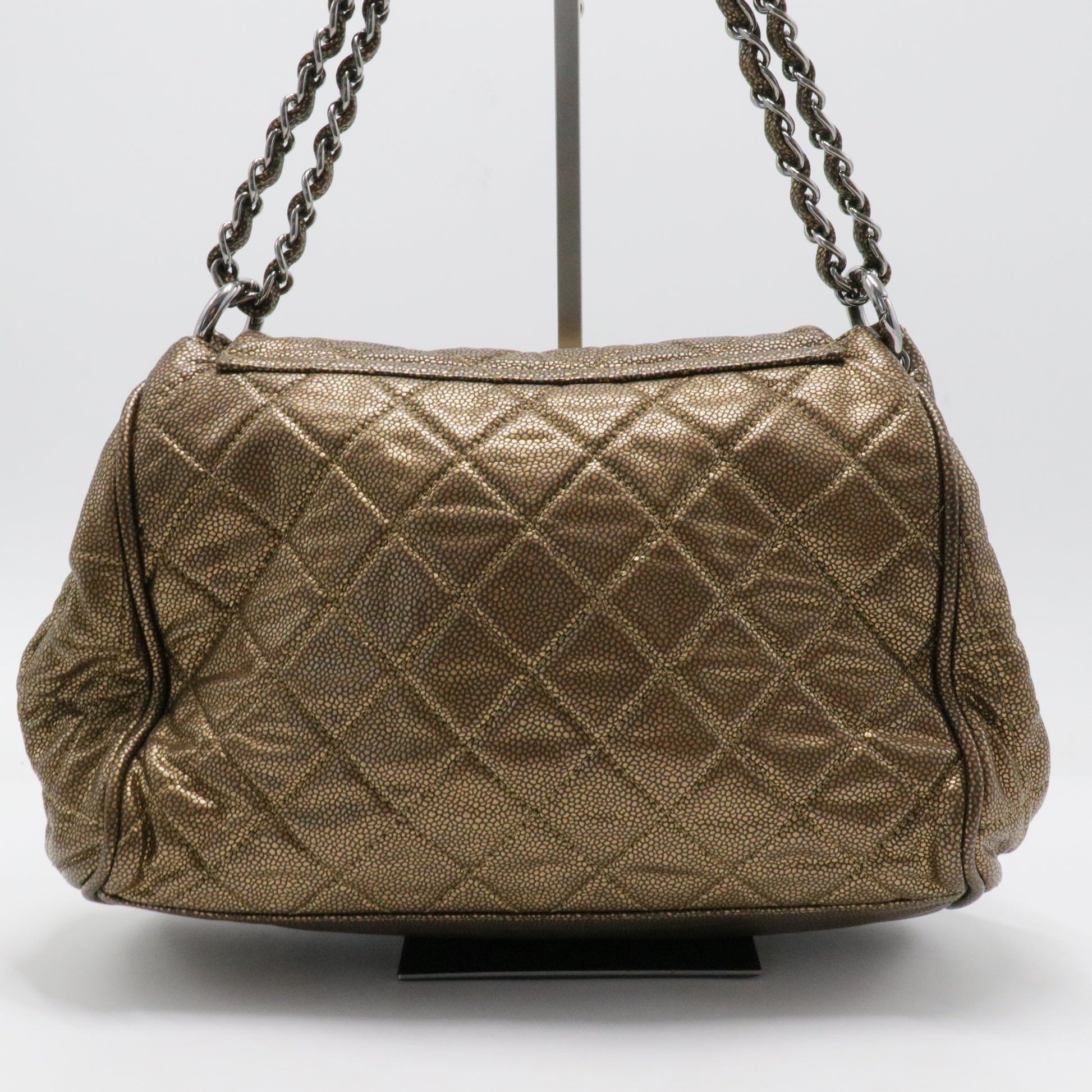 Timeless Accordion Flap Bag Quilted Caviar For Gisel