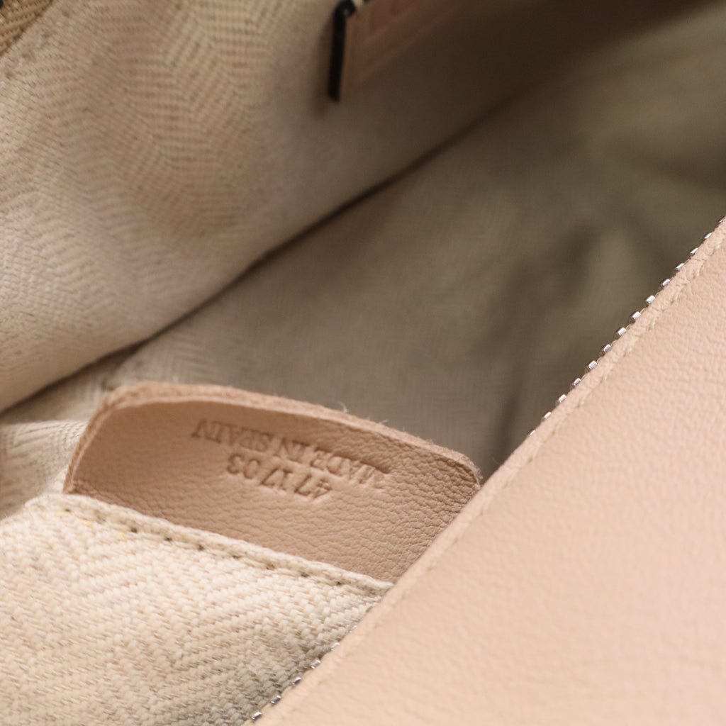 Loewe Beige Leather Puzzle Edge Bag Twins