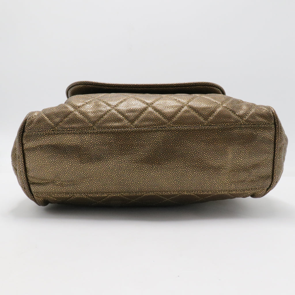 Timeless Accordion Flap Bag Quilted Caviar For Gisel
