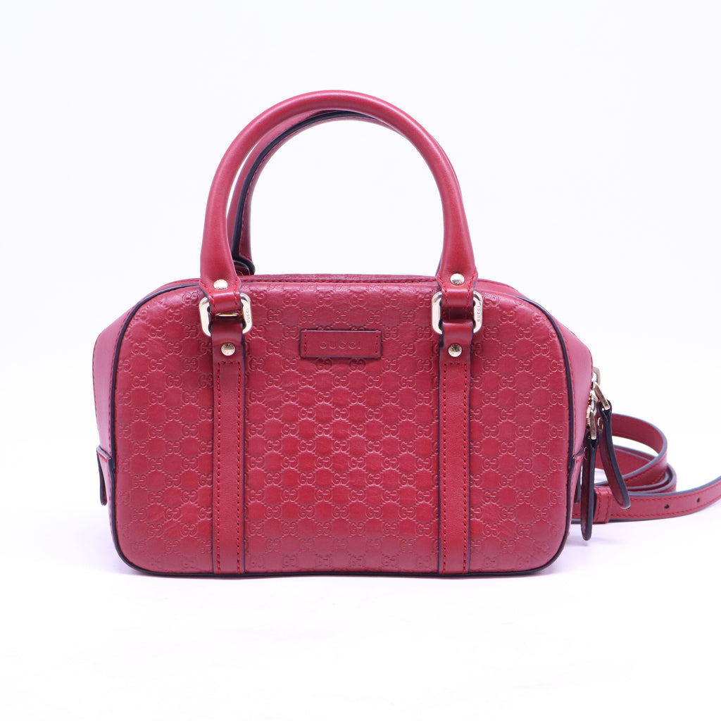 Soft Microguccissima Small Crossbody Bag Rosso B20728
