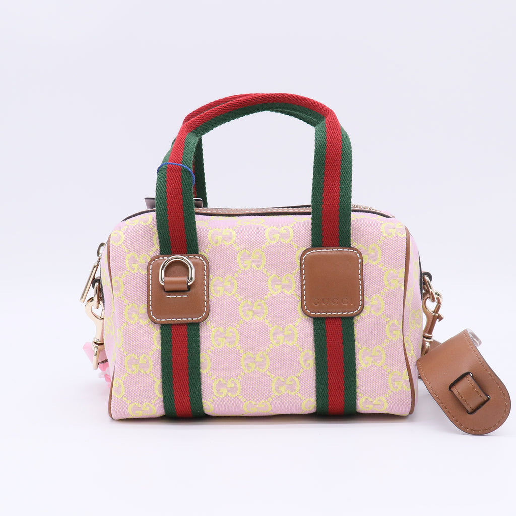 Gucci Gg Web Supreme Mini Canvas Shoulder Bag twins LDJ5046