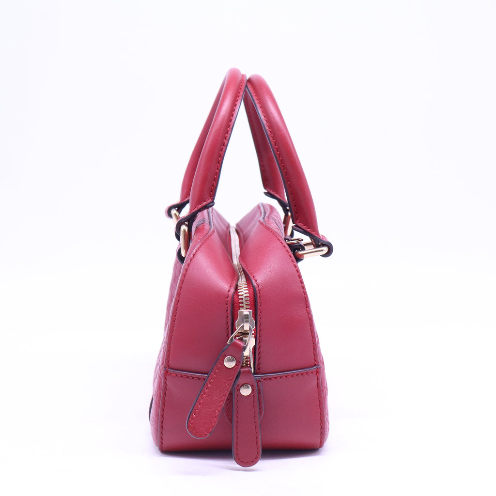 Soft Microguccissima Small Crossbody Bag Rosso B20728