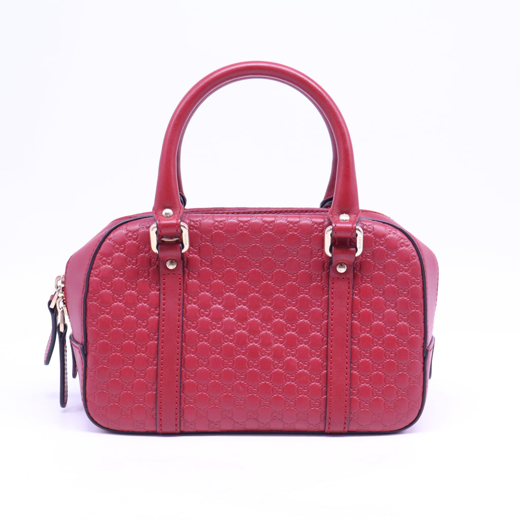 Soft Microguccissima Small Crossbody Bag Rosso B20728