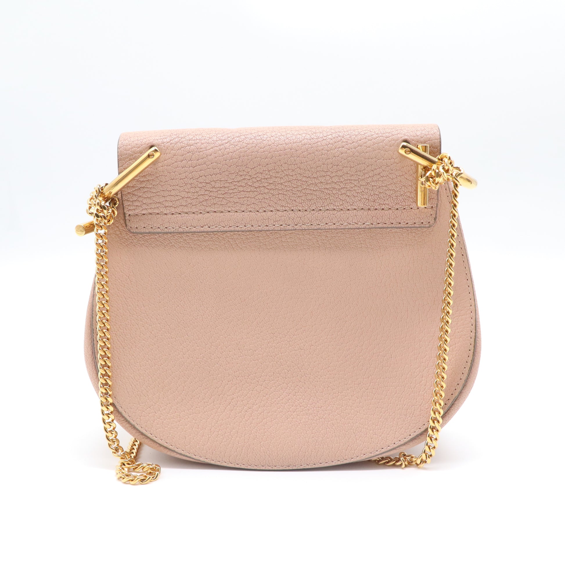 Grained Lambskin Mini Drew Shoulder Bag Cement Pink B21629