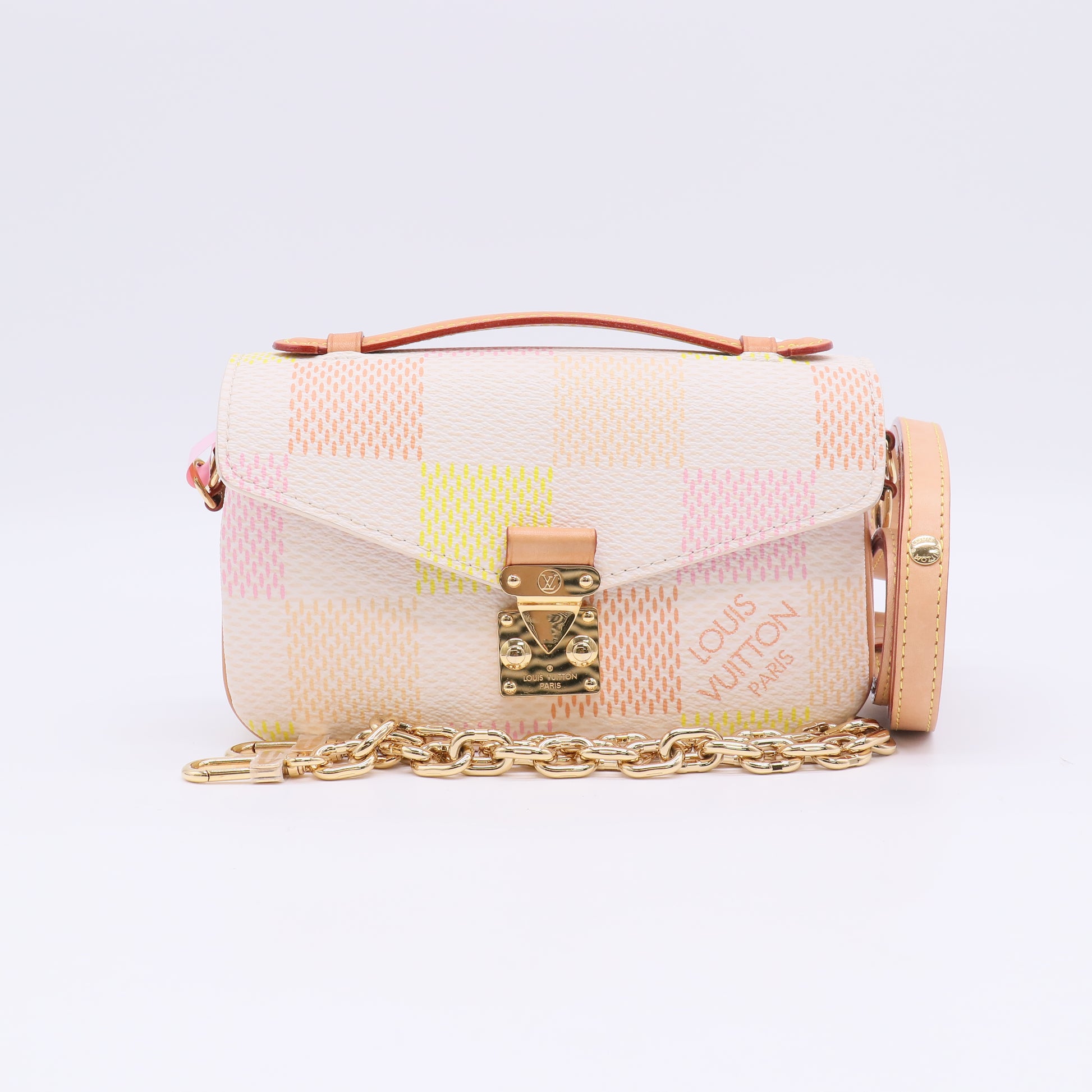 Louis Vuitton Damier Giant Pochette Metis East West Peach twins LDJ5064