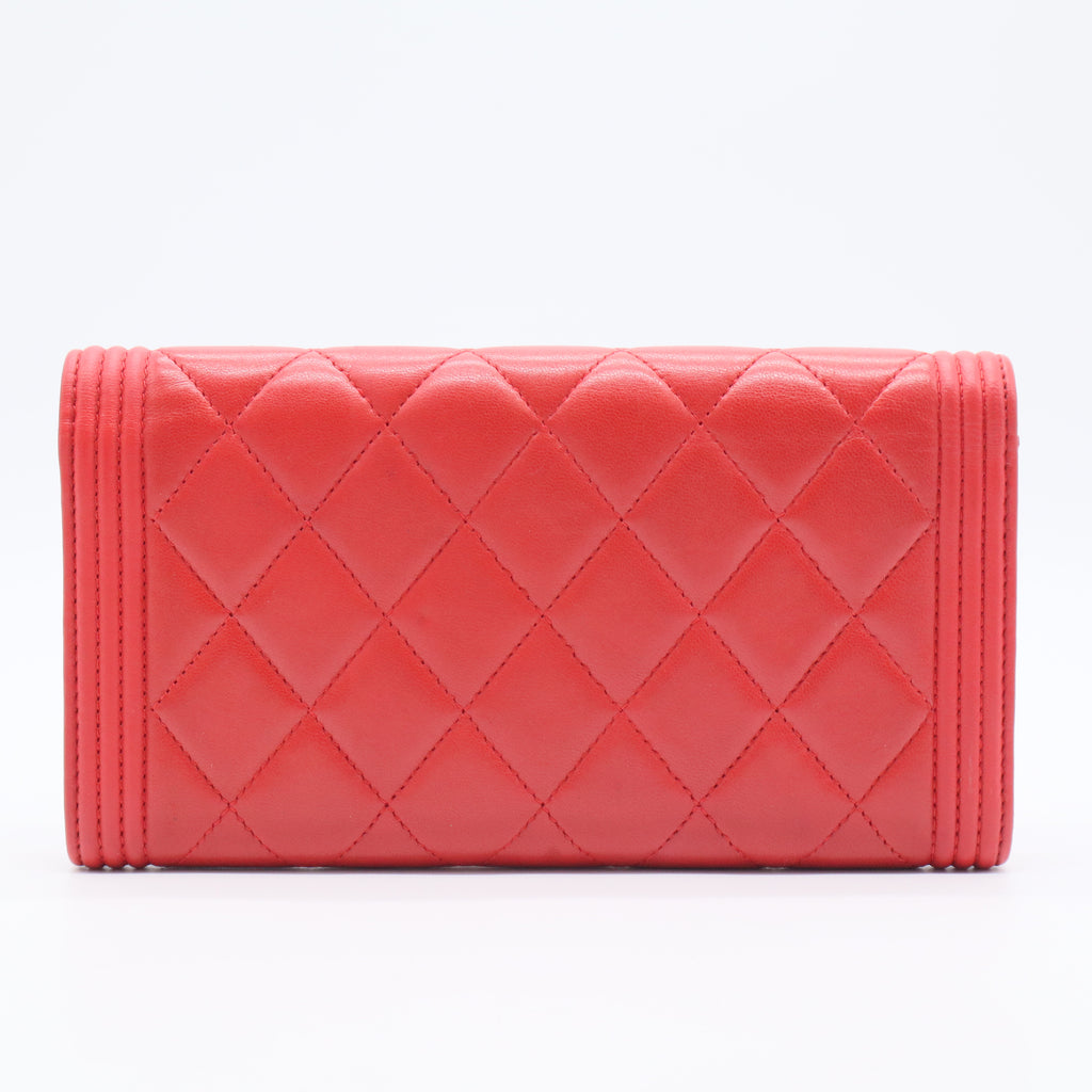 Lambskin Boy Flap Wallet long wallets