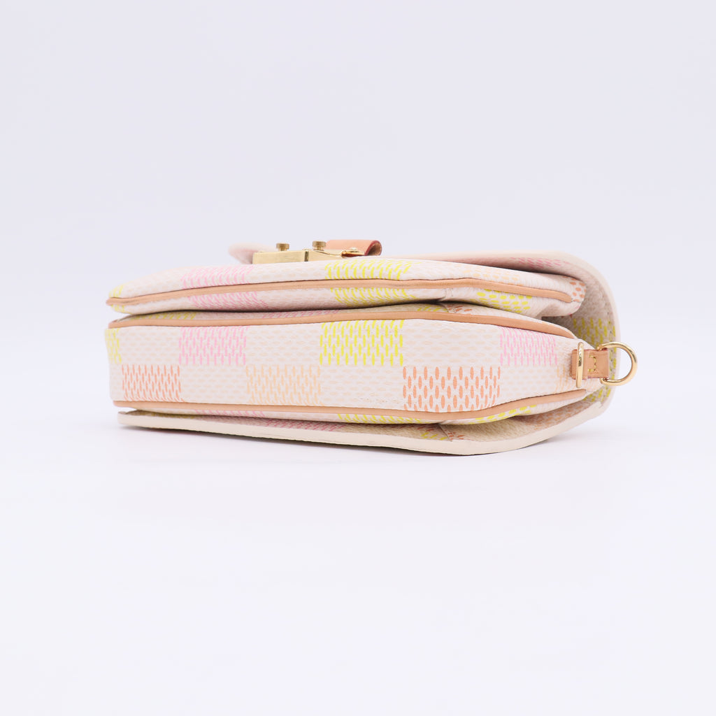 Louis Vuitton Damier Giant Pochette Metis East West Peach twins LDJ5064