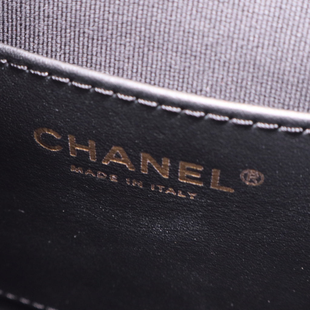 Chanel Caviar Black Keum Outer Cord Backpack j2334 twins