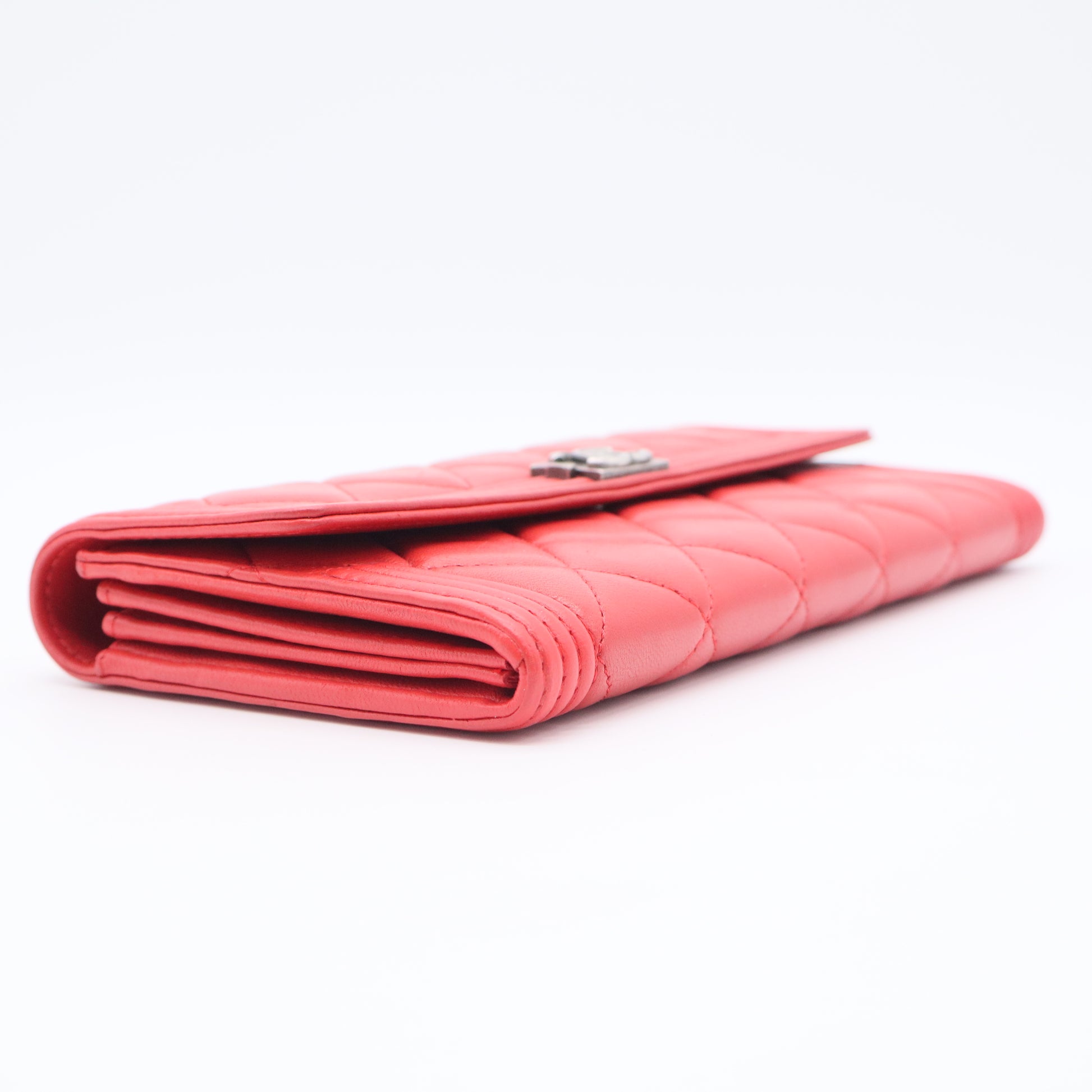 Lambskin Boy Flap Wallet long wallets