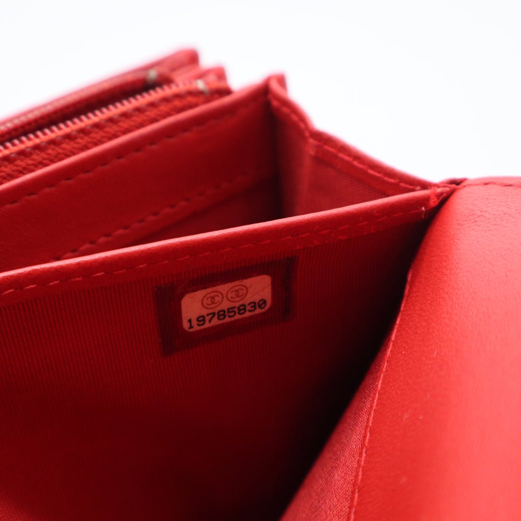 Lambskin Boy Flap Wallet long wallets