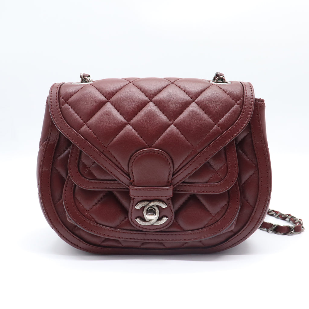Saddle Bag Quilted Calfskin Small B22292