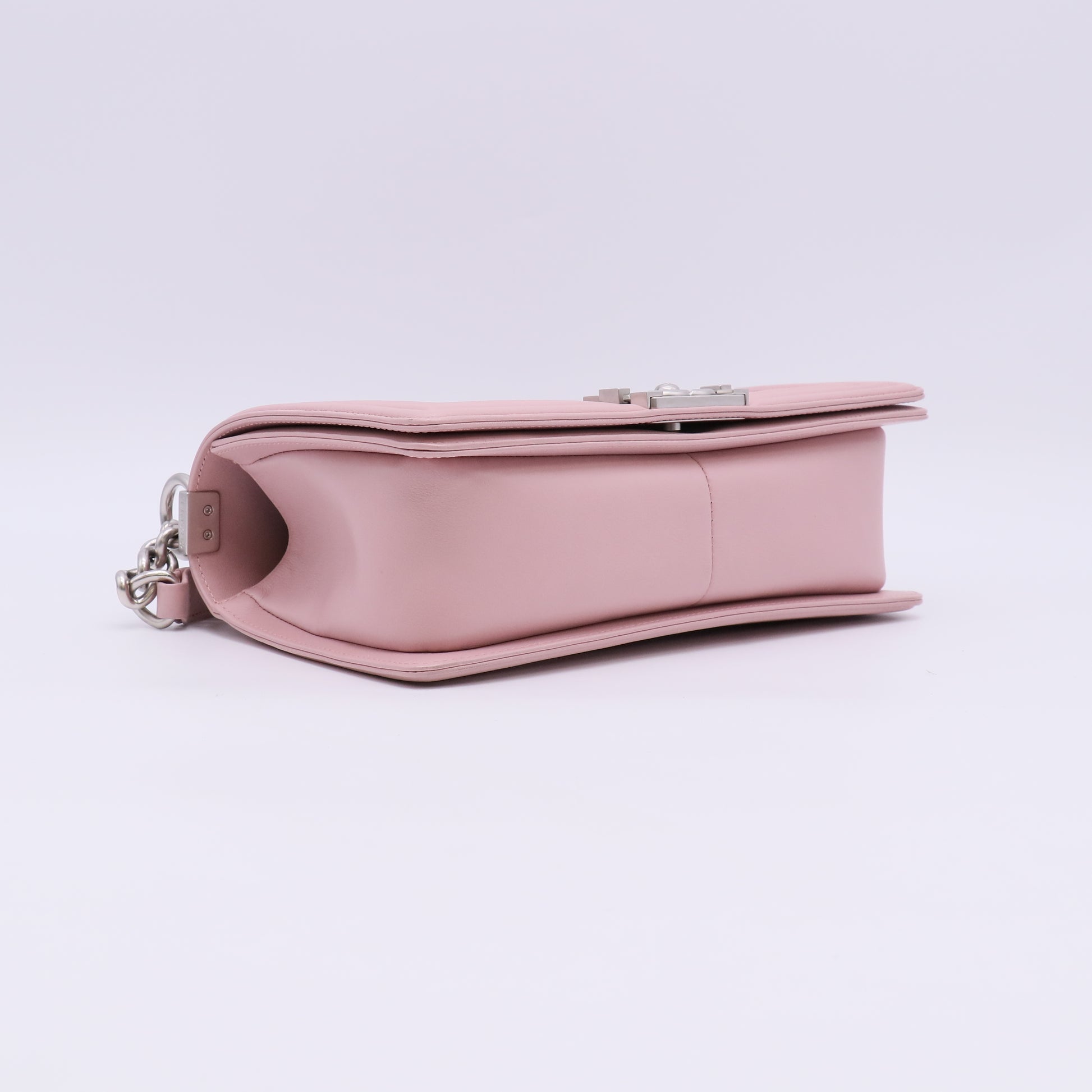 Chanel Calfskin Quilted Medium Boy Flap Light Pink Twins LDZ1029