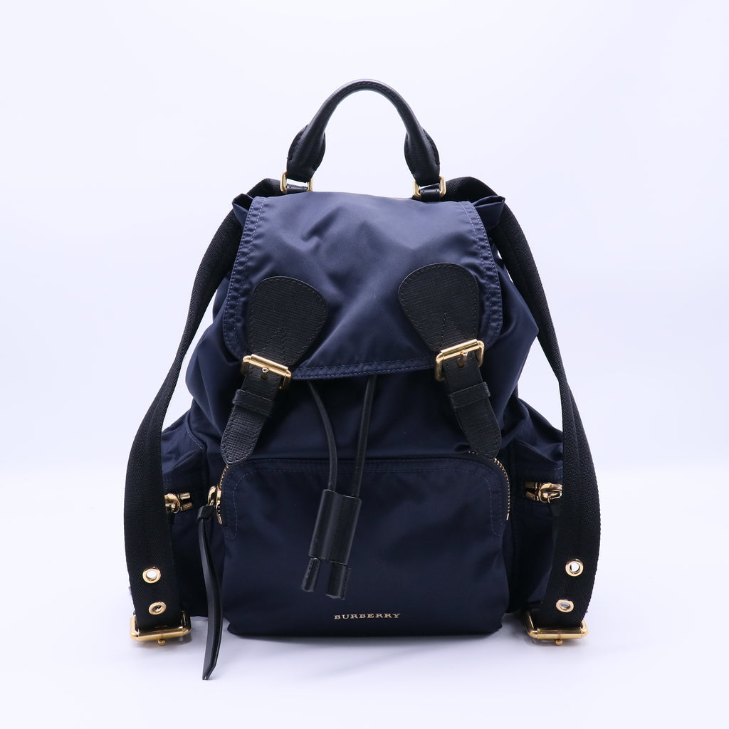 Nylon Medium Rucksack Backpack Ink Blue B21710