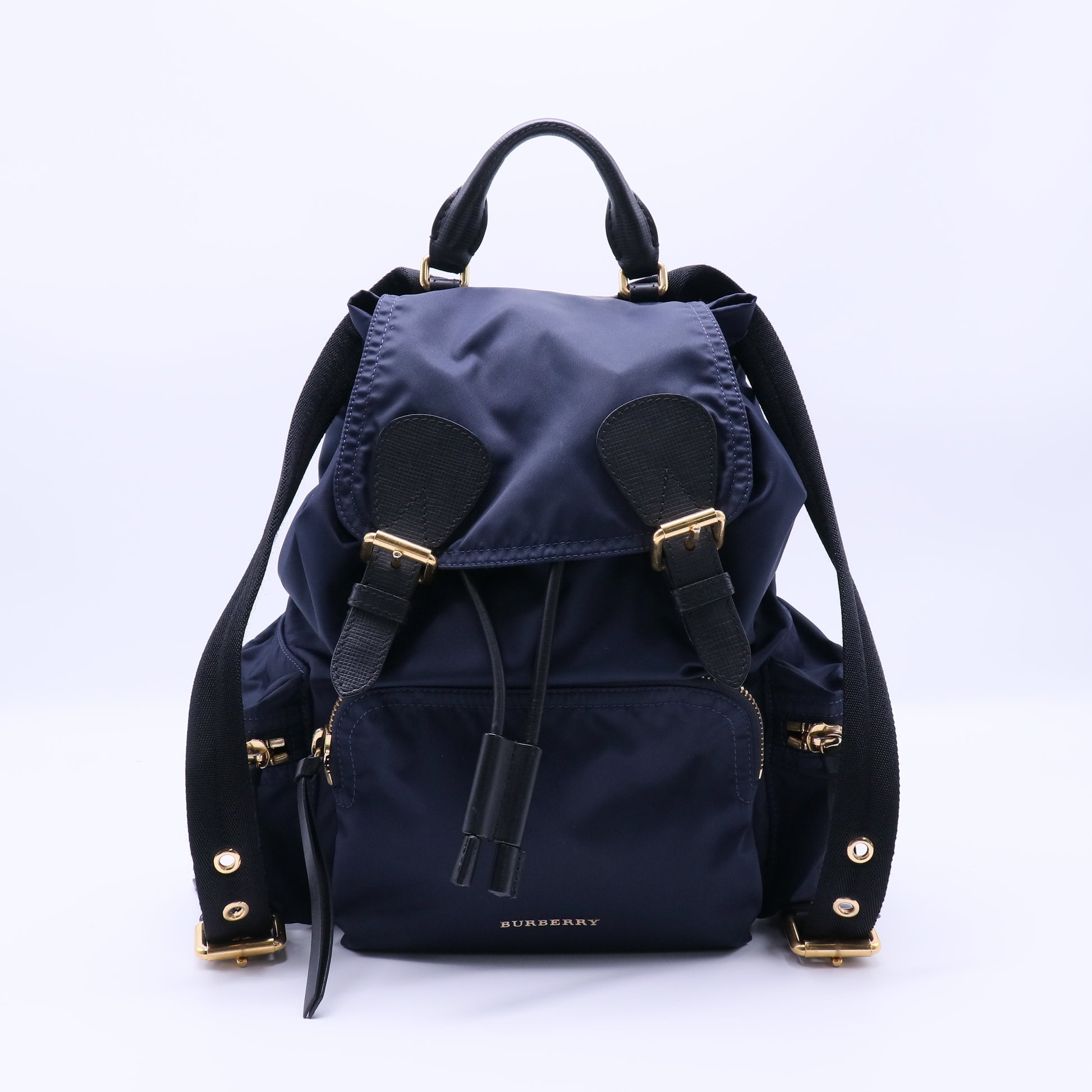 Nylon Medium Rucksack Backpack Ink Blue B21710