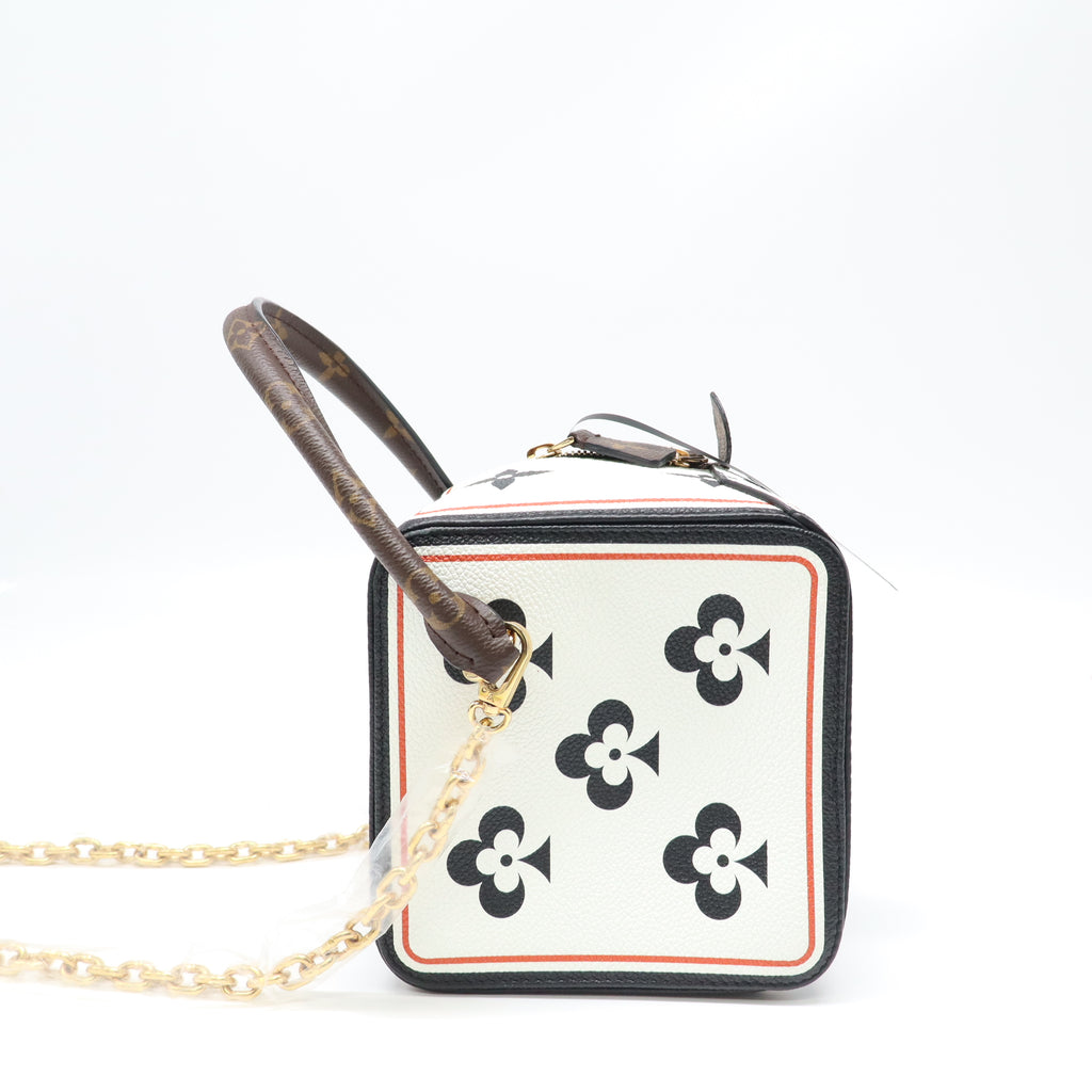 Louis Vuitton Game On Monogram Canvas Square Dice Bag White twins LDJ4405