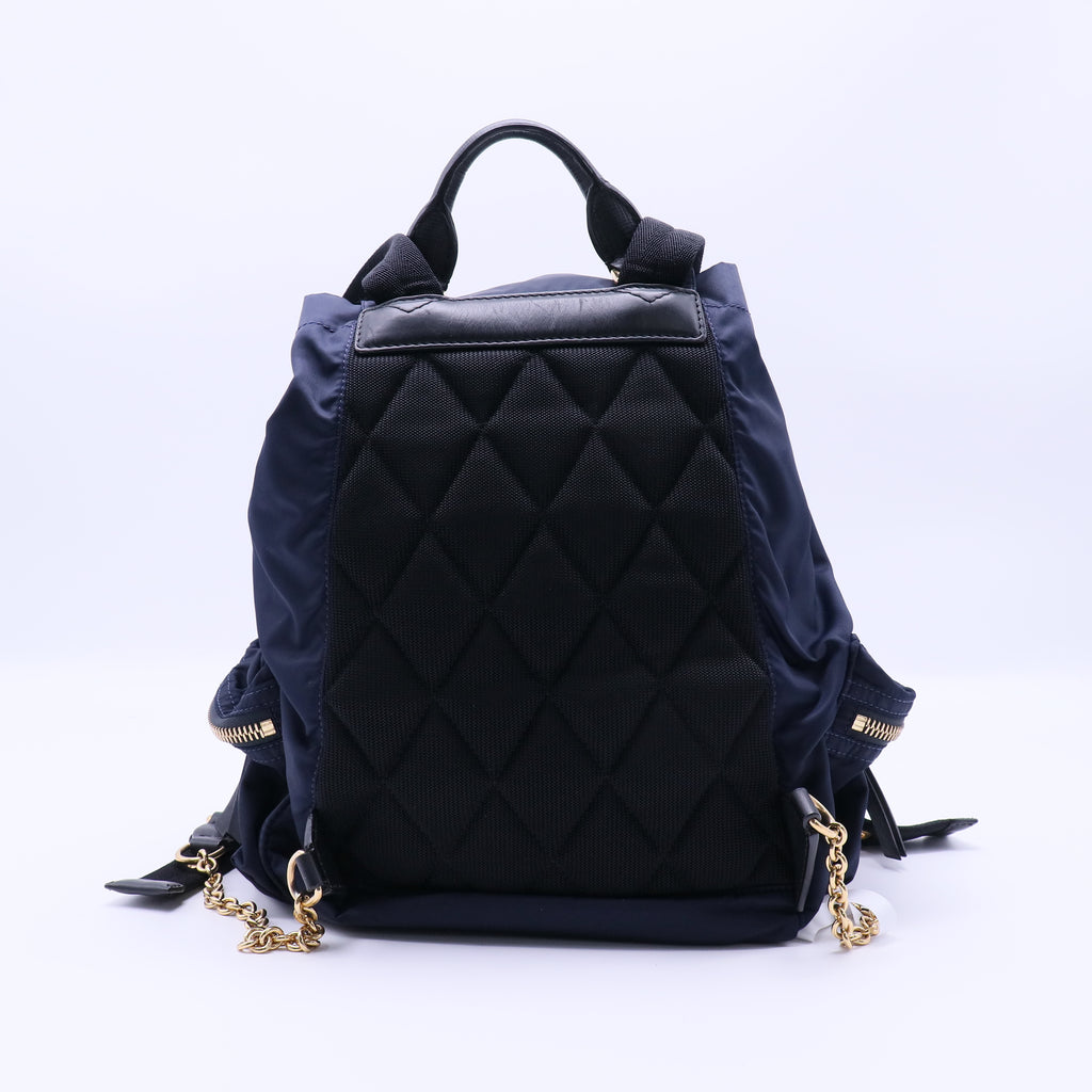 Nylon Medium Rucksack Backpack Ink Blue B21710