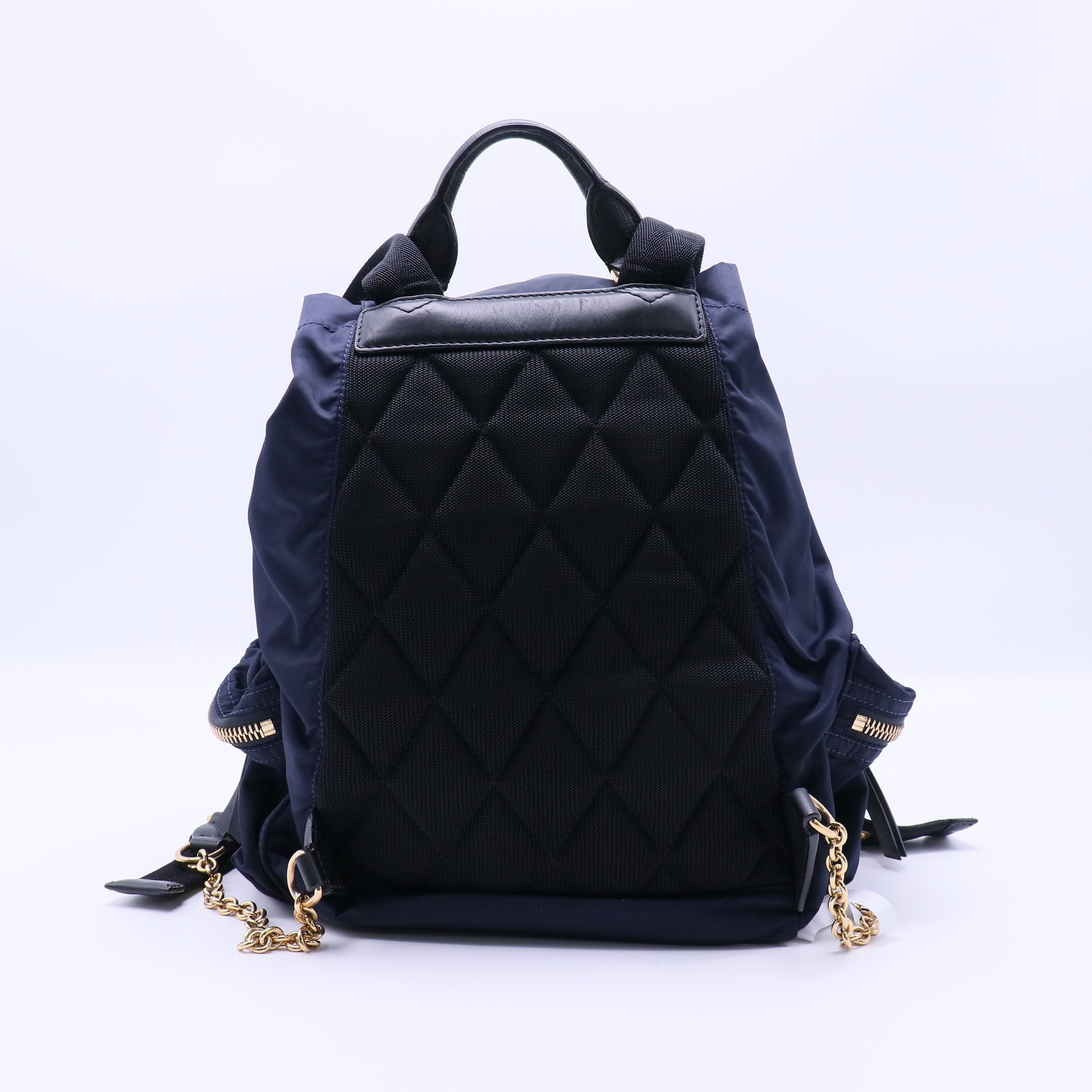 Nylon Medium Rucksack Backpack Ink Blue B21710