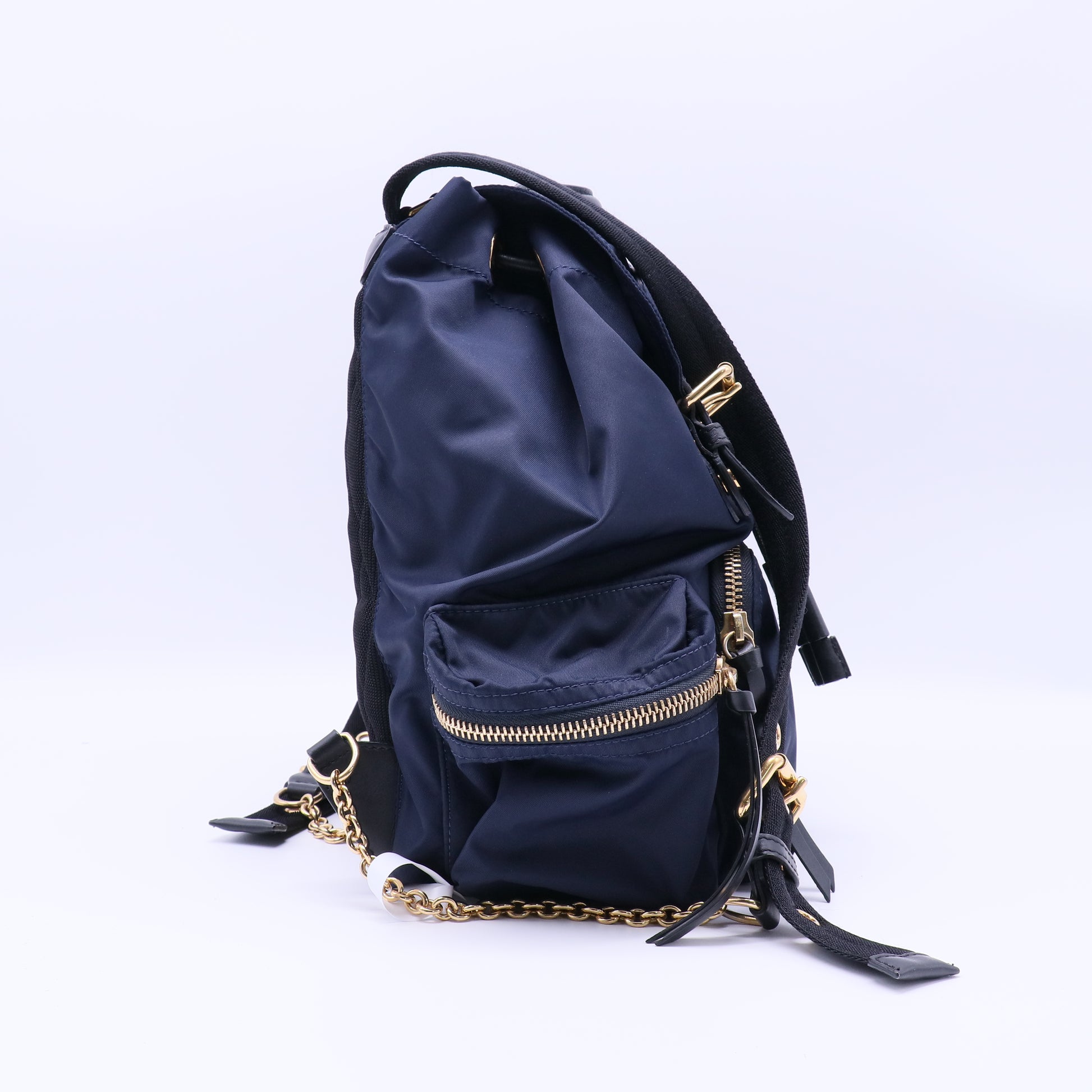 Nylon Medium Rucksack Backpack Ink Blue B21710