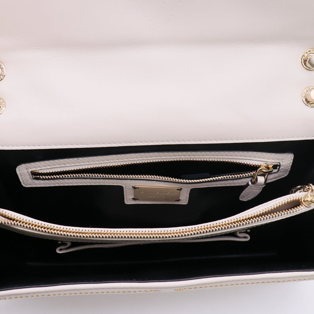 Bvlgari Serpenti Forever Shoulder Bag Whipstitched Leather twins LDJ5053