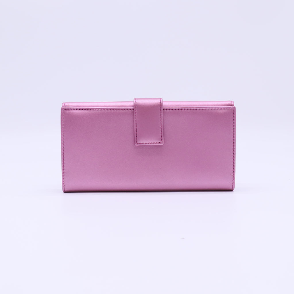 Gucci Silver Ring Lock Flap Wallet W22017
