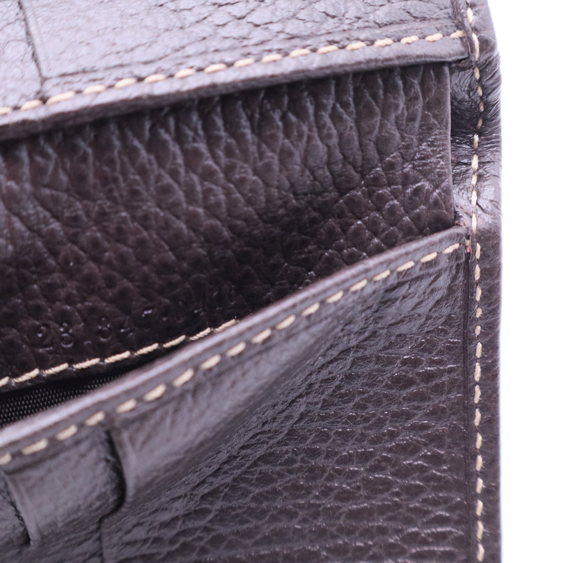 Beige Brown GG Canvas Bi Fold Wallet TWINS W20407
