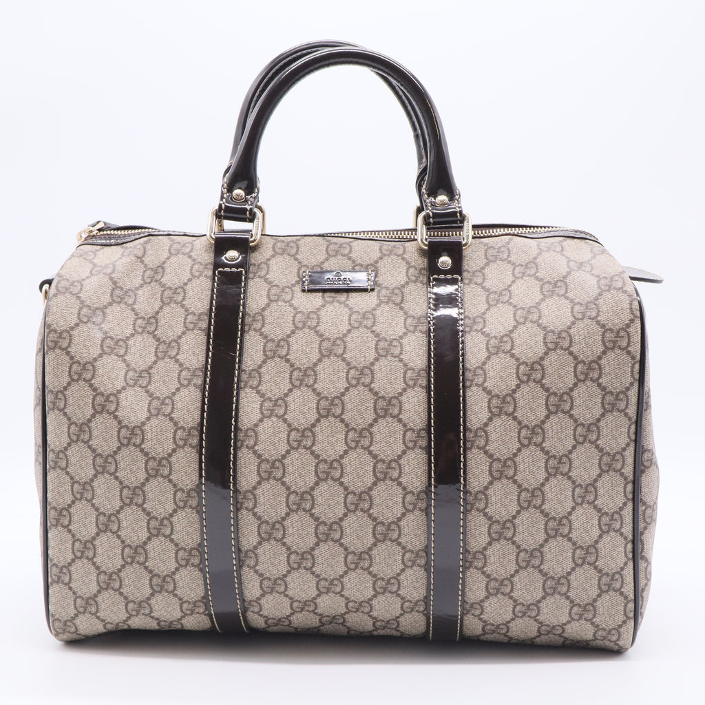 Joy Boston Bag GG Coated Canvas Medium
