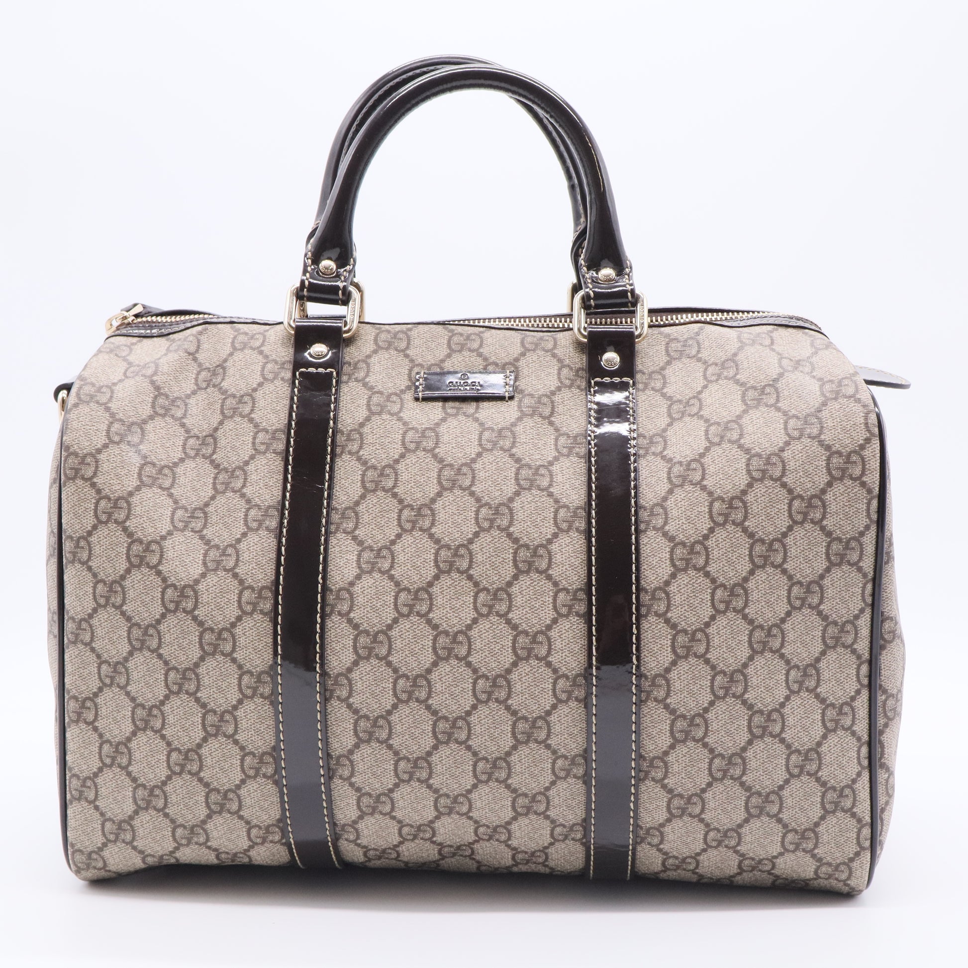 Joy Boston Bag GG Coated Canvas Medium