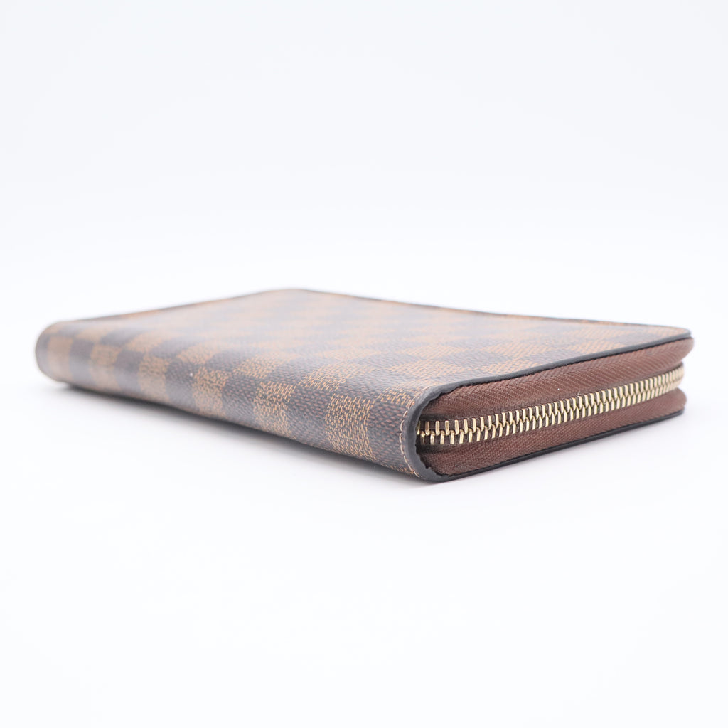Zippy Wallet Damier Ebene Canvas